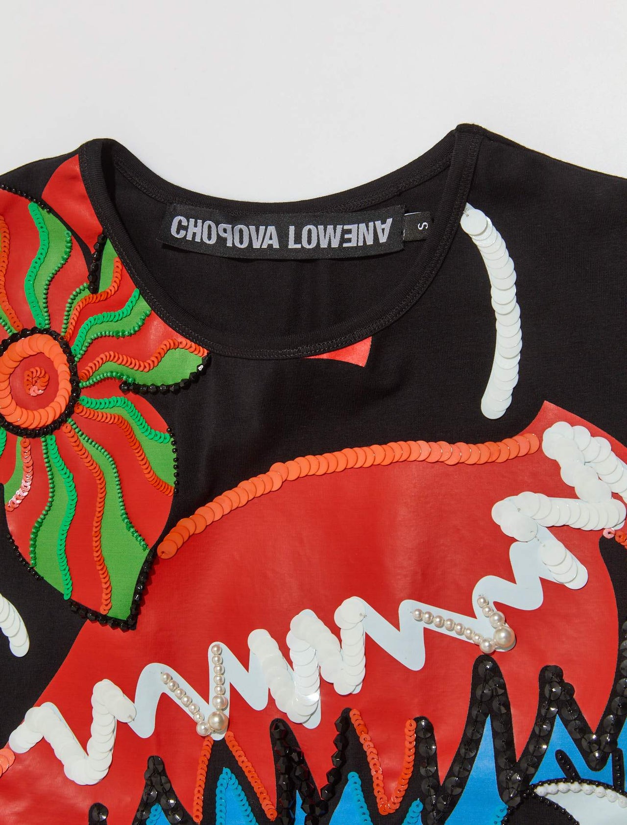 Little Devil Beaded Tank Top in Multicolor