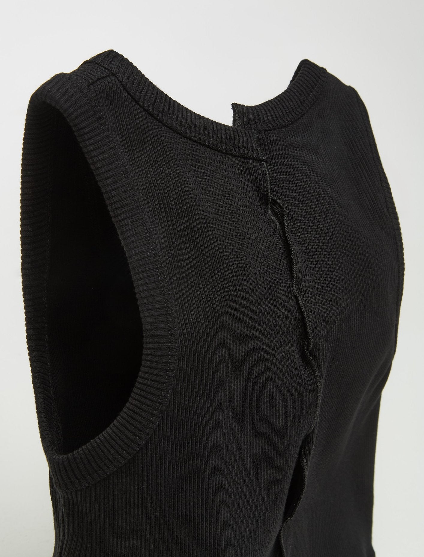 Crop Drape Top in Black