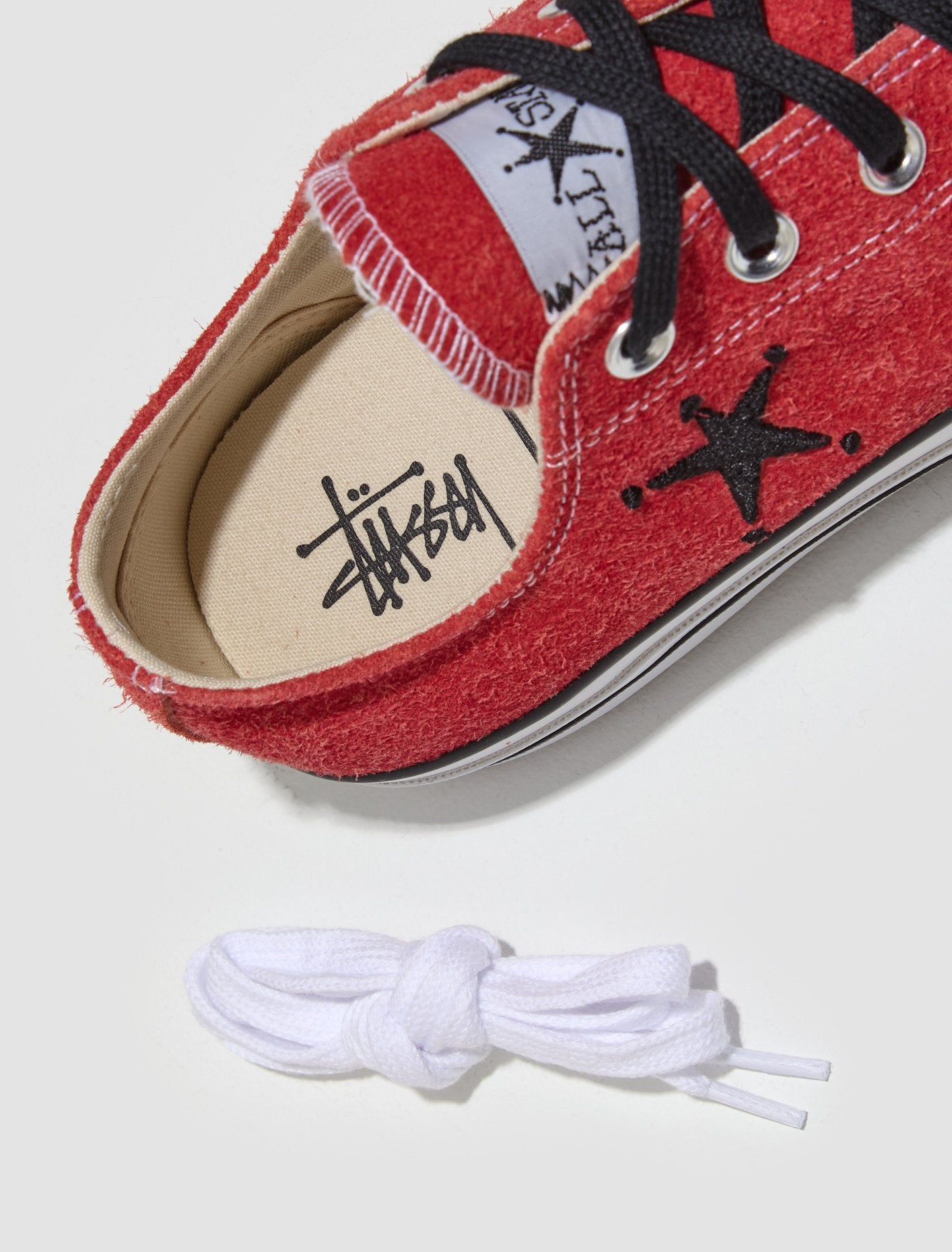 x Stüssy Chuck 70 Ox Sneaker in Poppy Red