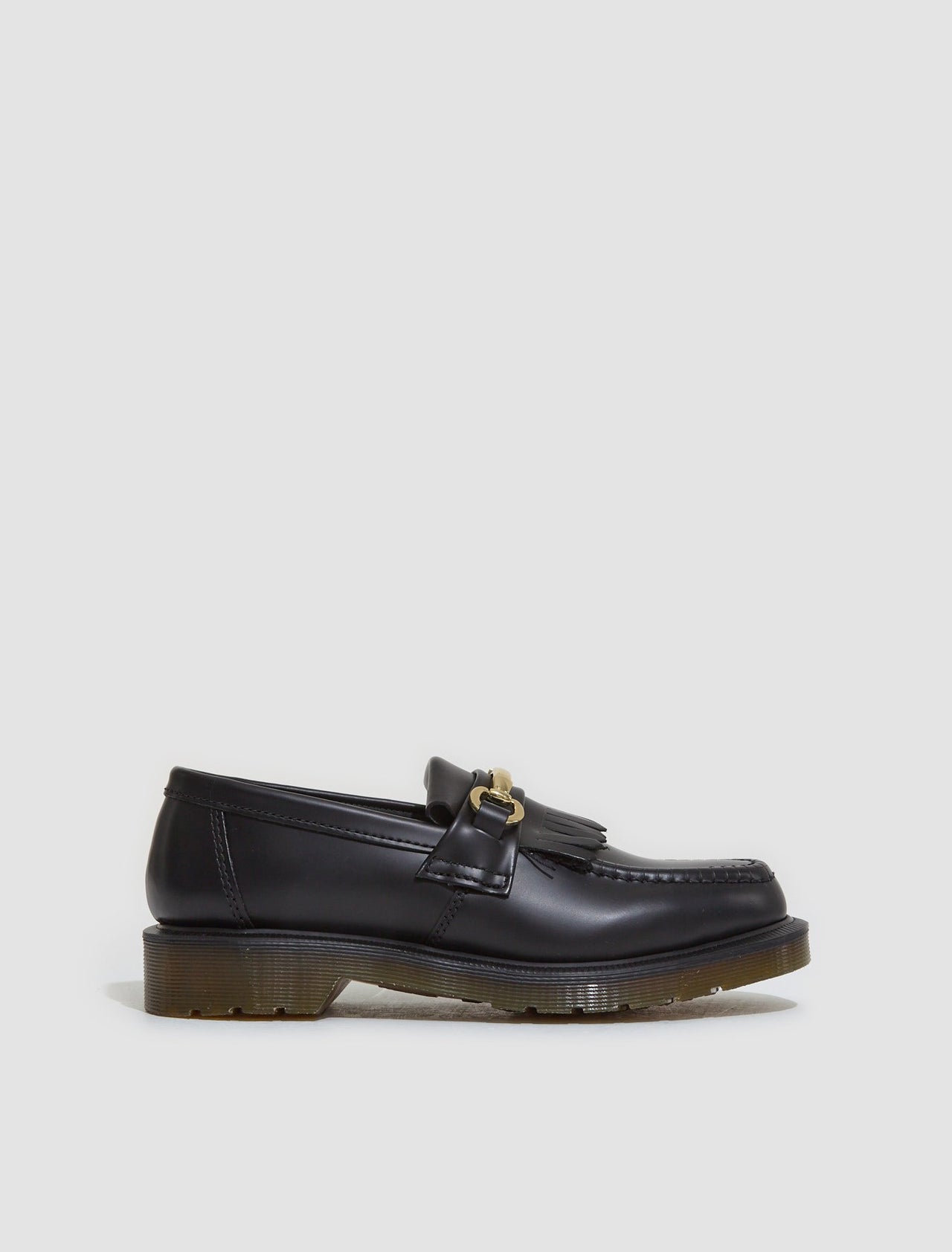 Adrian Snaffle Polished Smooth Shoes in Black