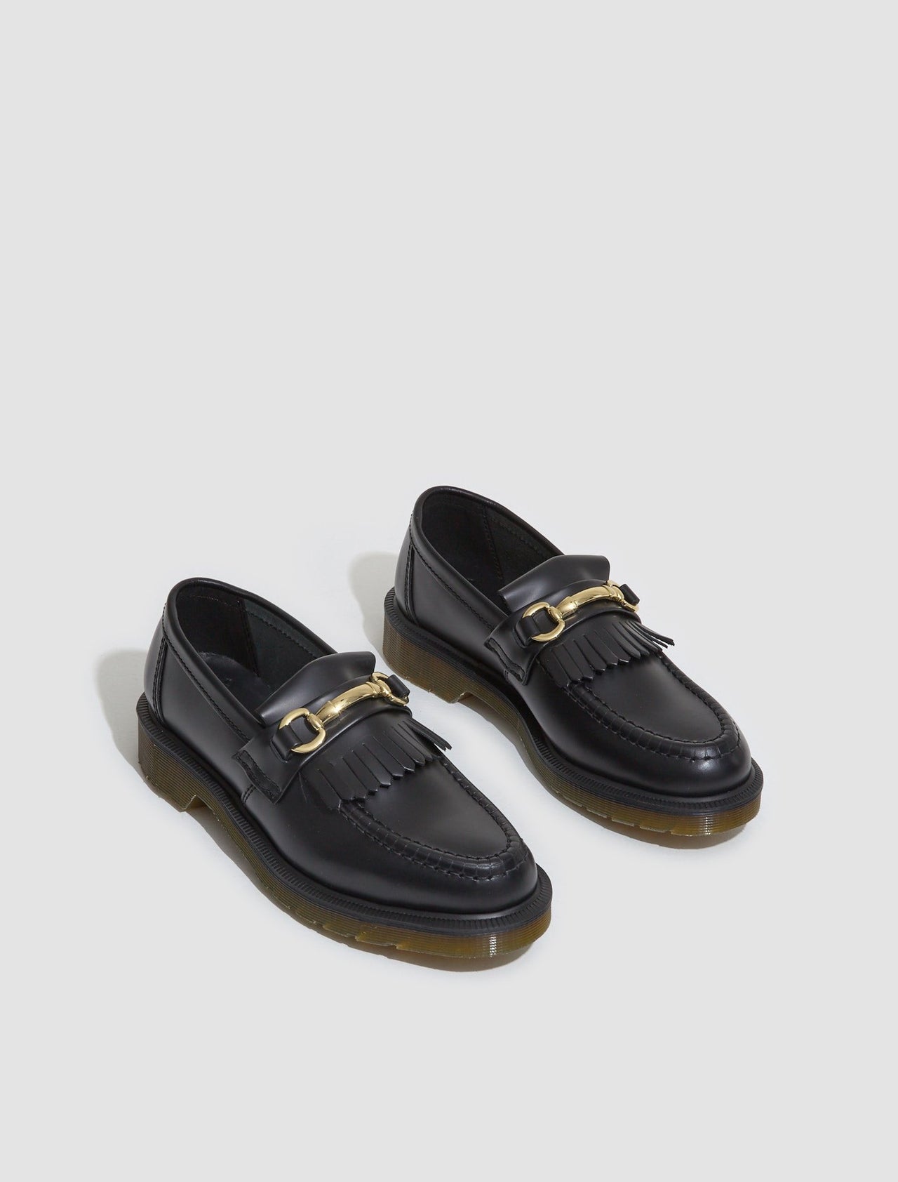 Adrian Snaffle Polished Smooth Shoes in Black