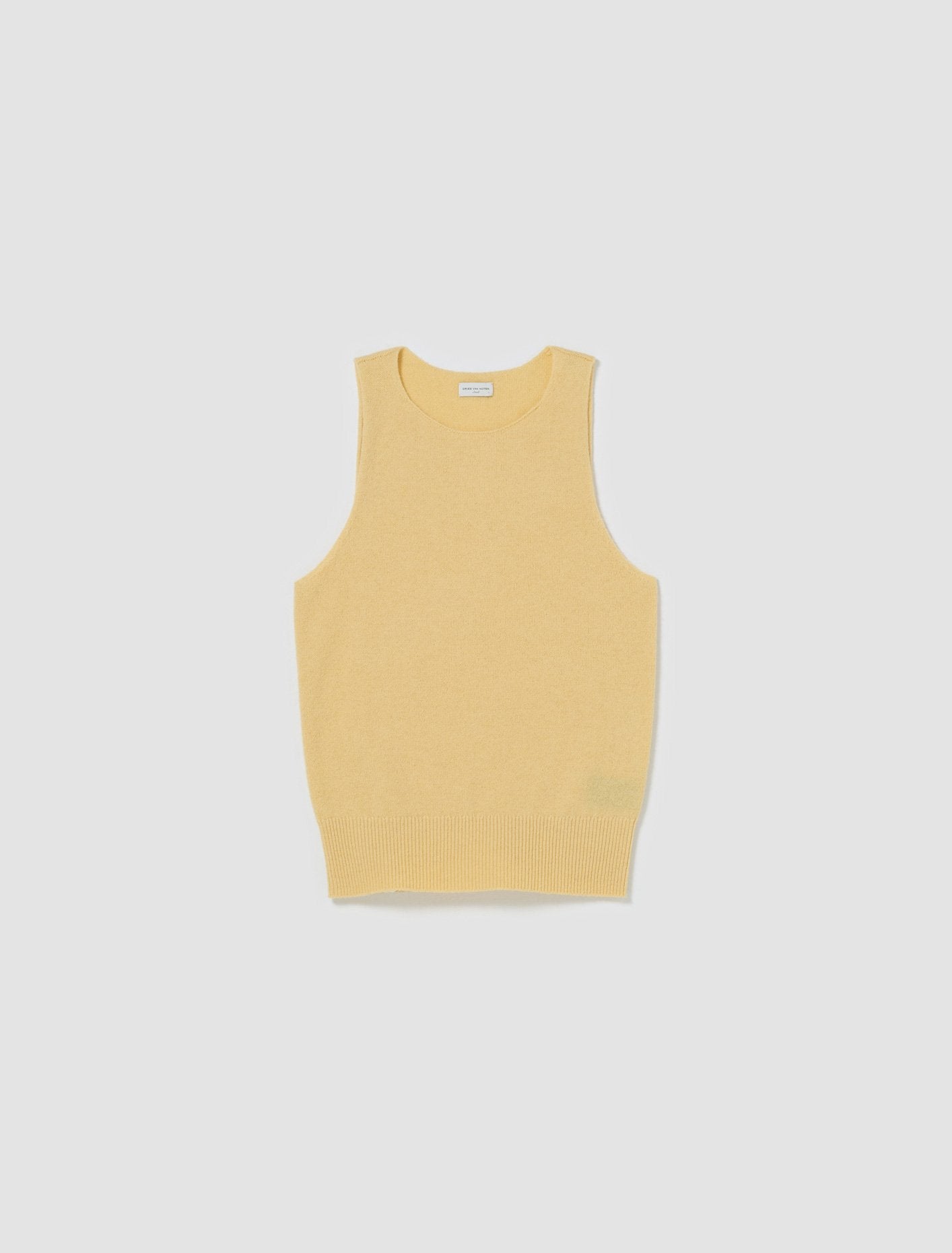 Malio Tank Top in Pale Yellow