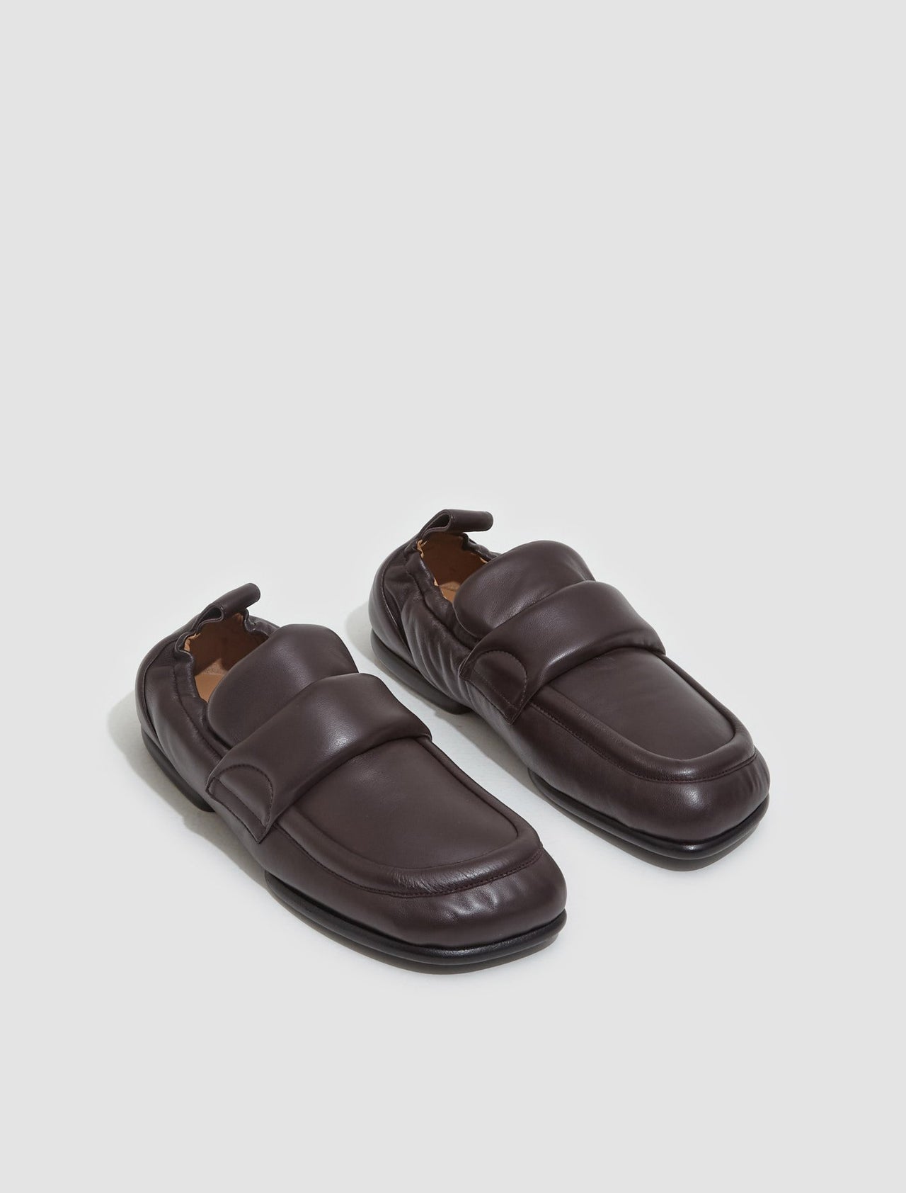 Padded Loafers in Bordeaux