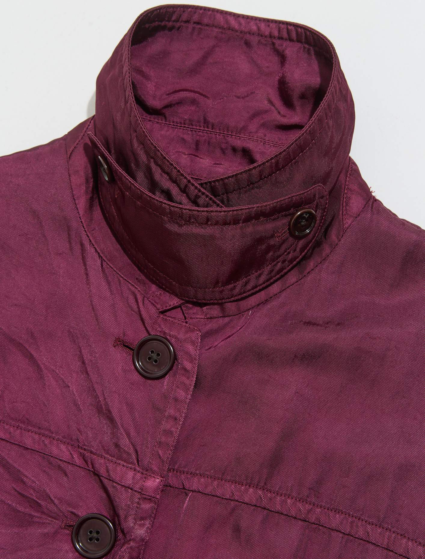 Reston Long Coat in Burgundy