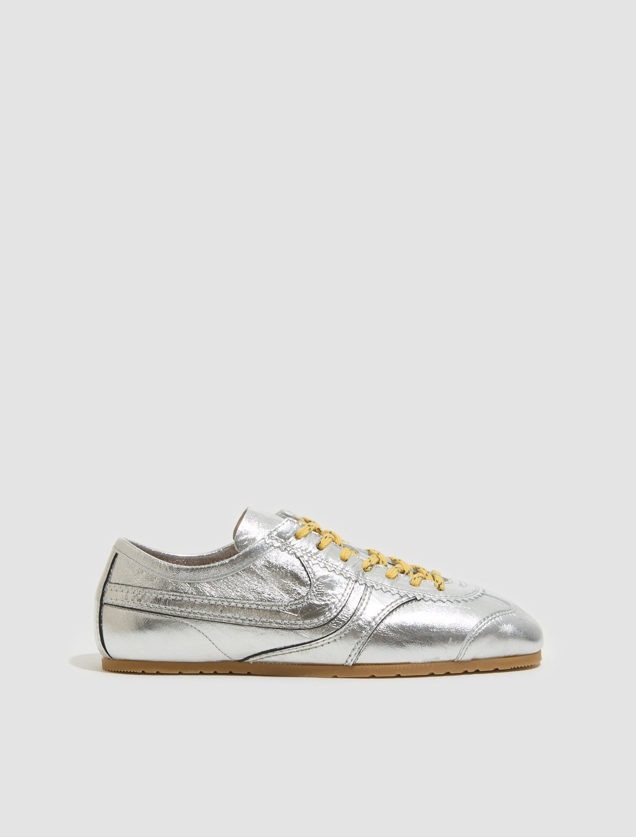 Metallic Sneaker in Silver