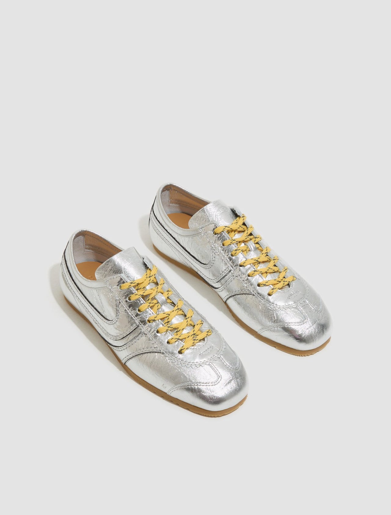 Metallic Sneaker in Silver