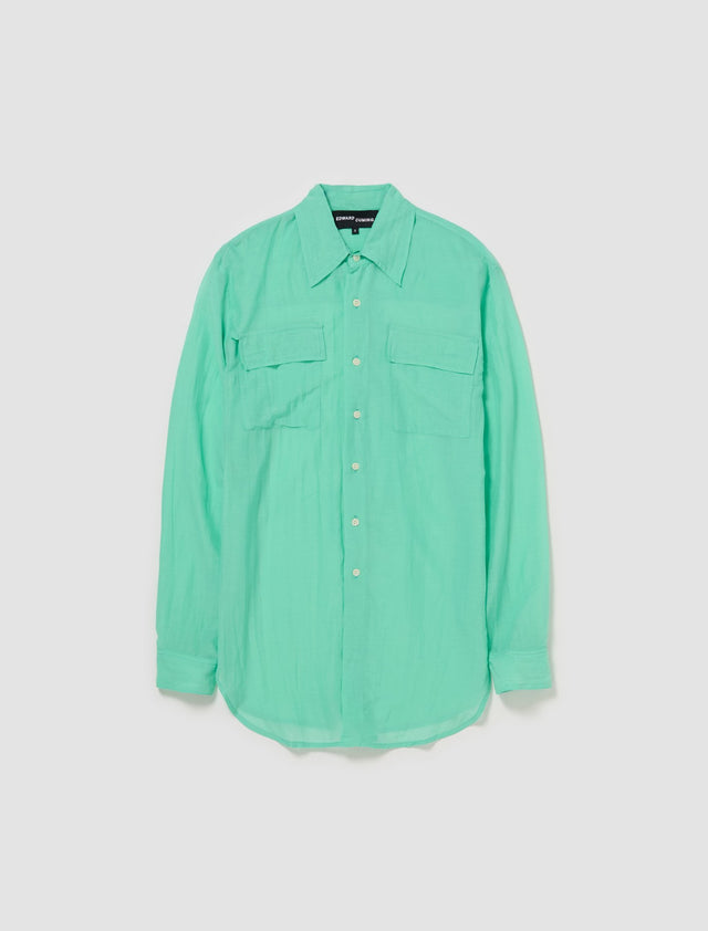 Classic Shirt in Aqua Green