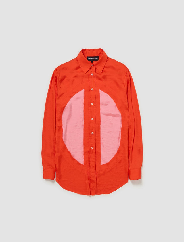 Classic Lung Window Shirt in Orange & Pink