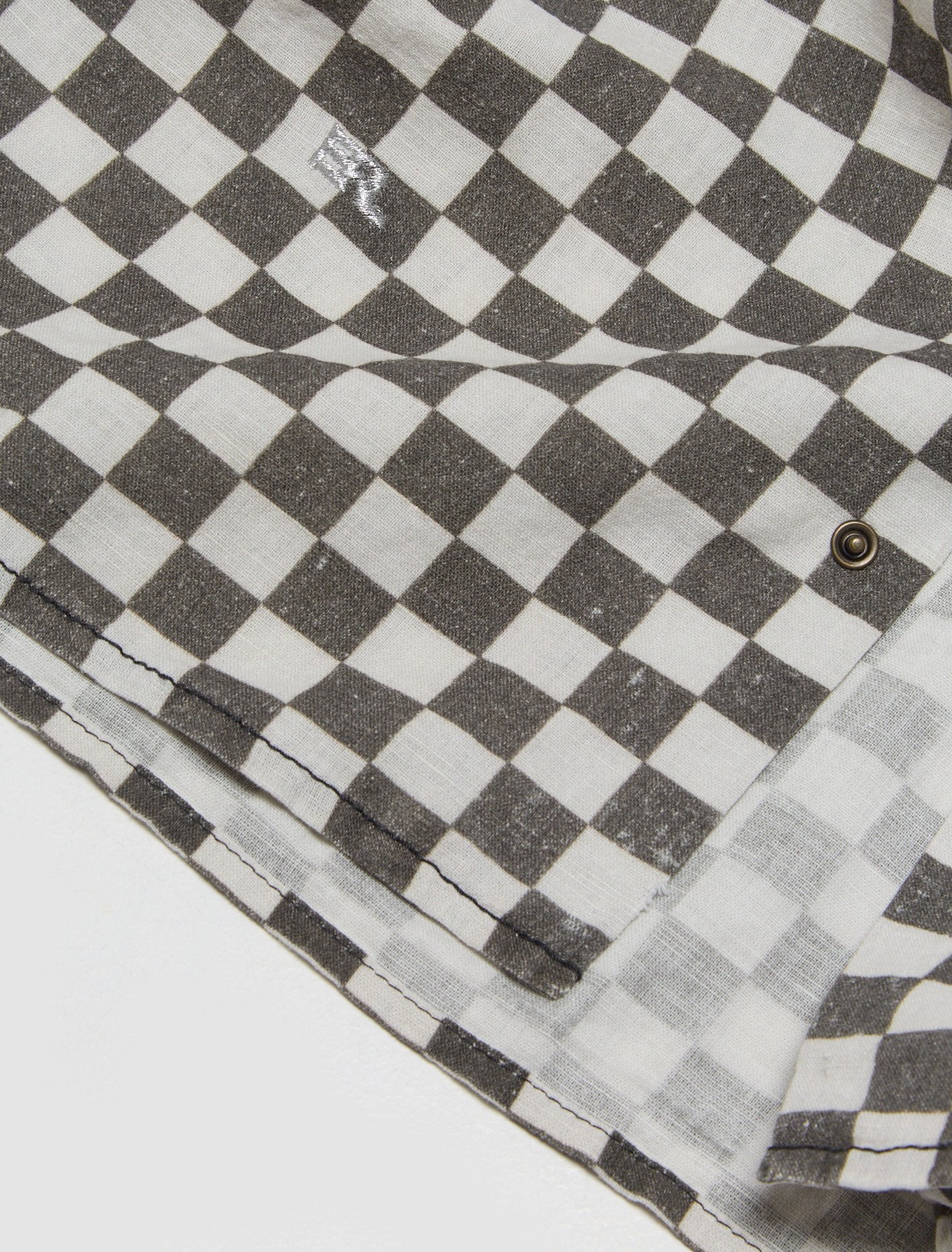 Printed Hawaian Shirt in Checker