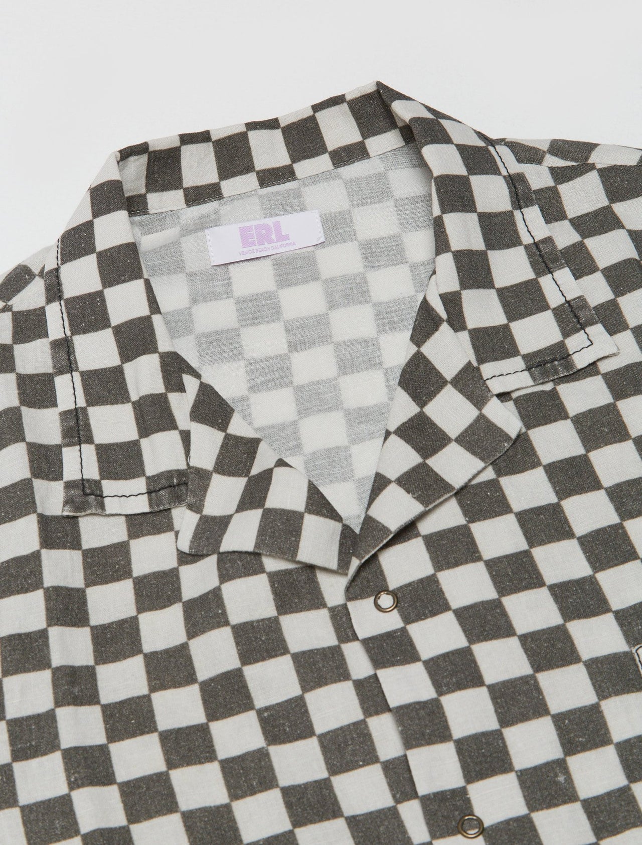 Printed Hawaian Shirt in Checker