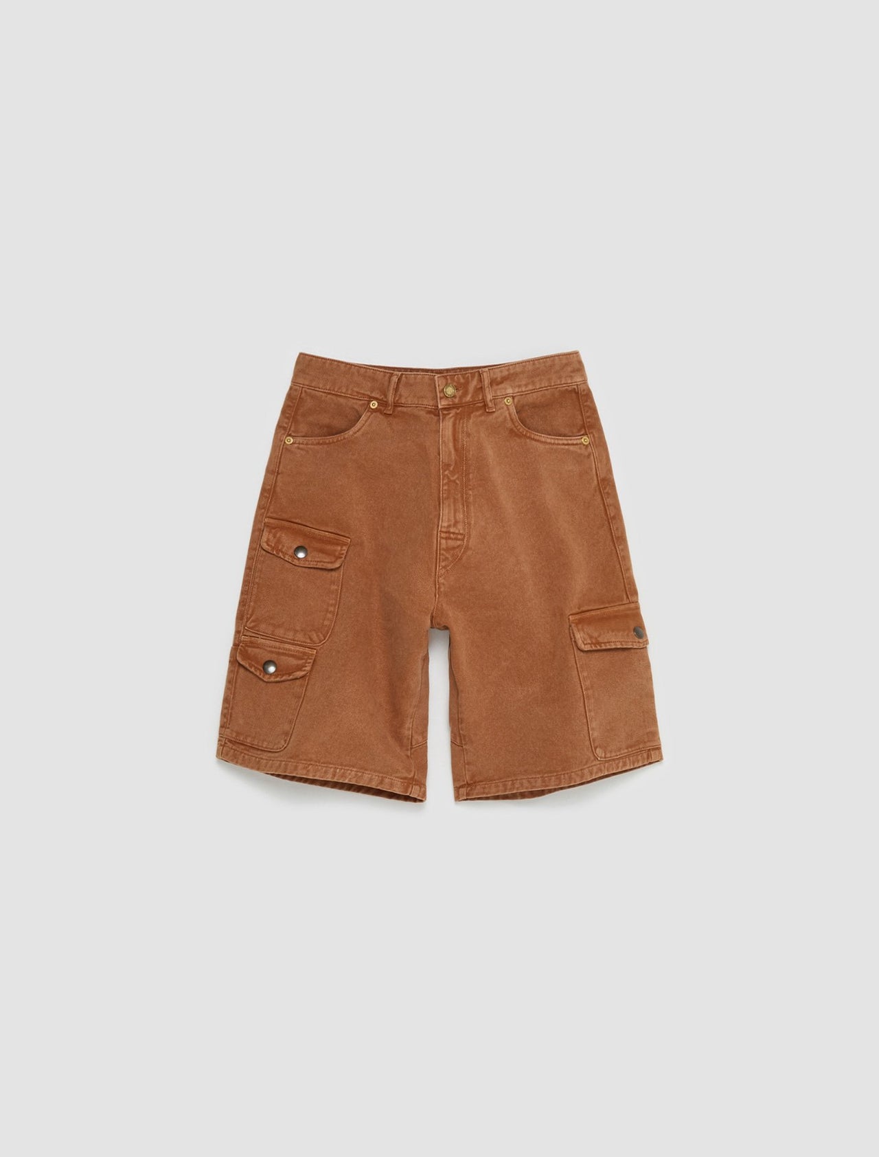 Woven Cargo Shorts in Brown