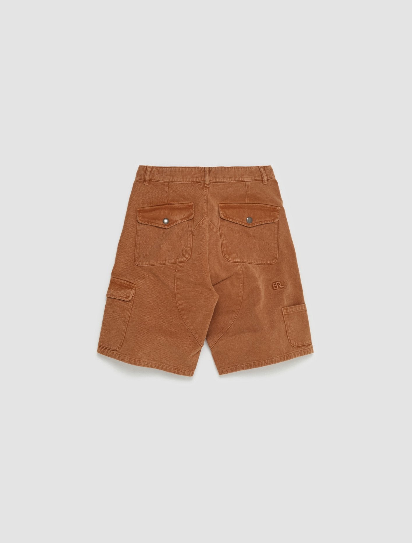 Woven Cargo Shorts in Brown