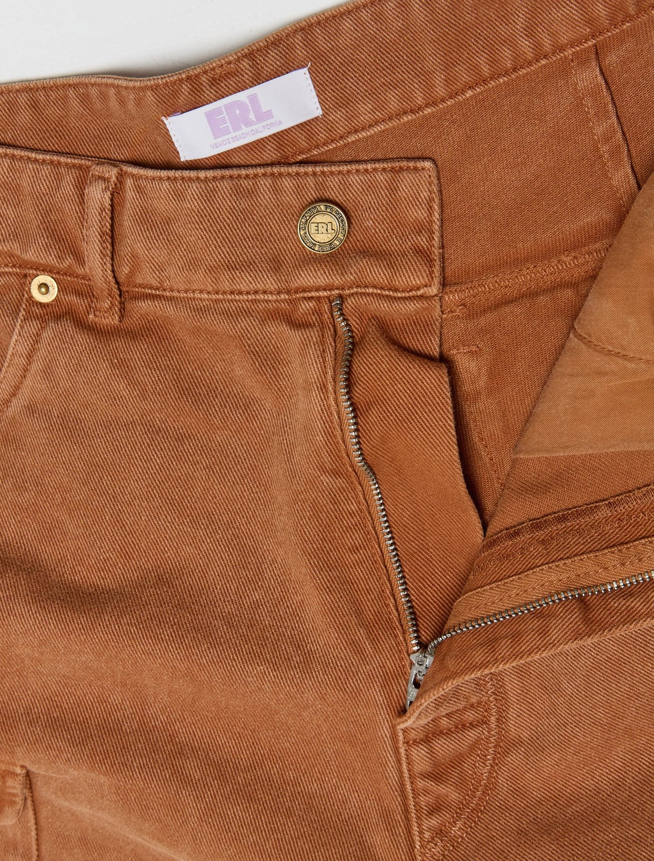 Woven Cargo Shorts in Brown