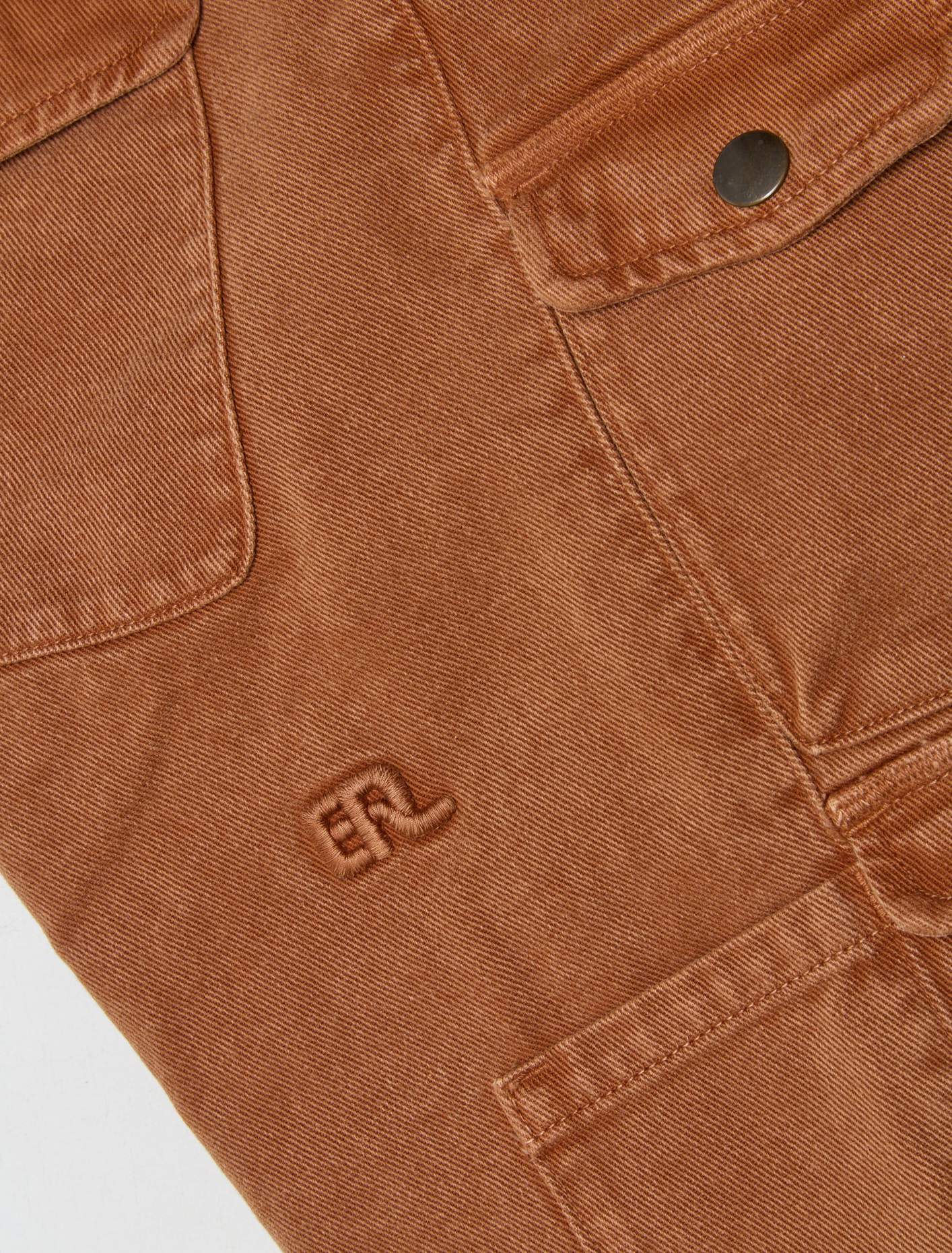 Woven Cargo Shorts in Brown