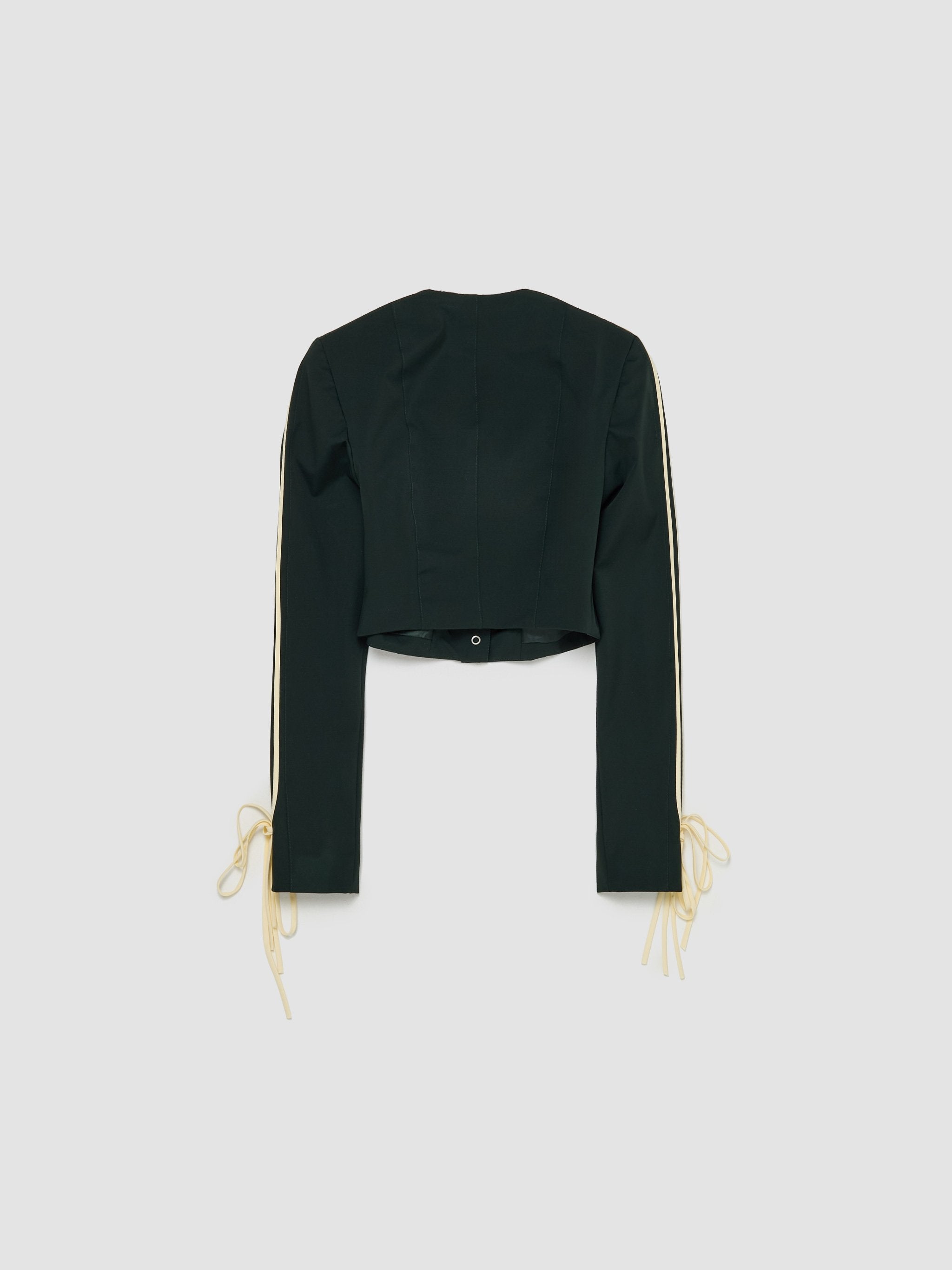 Giada Bow Jacket in Forest Green