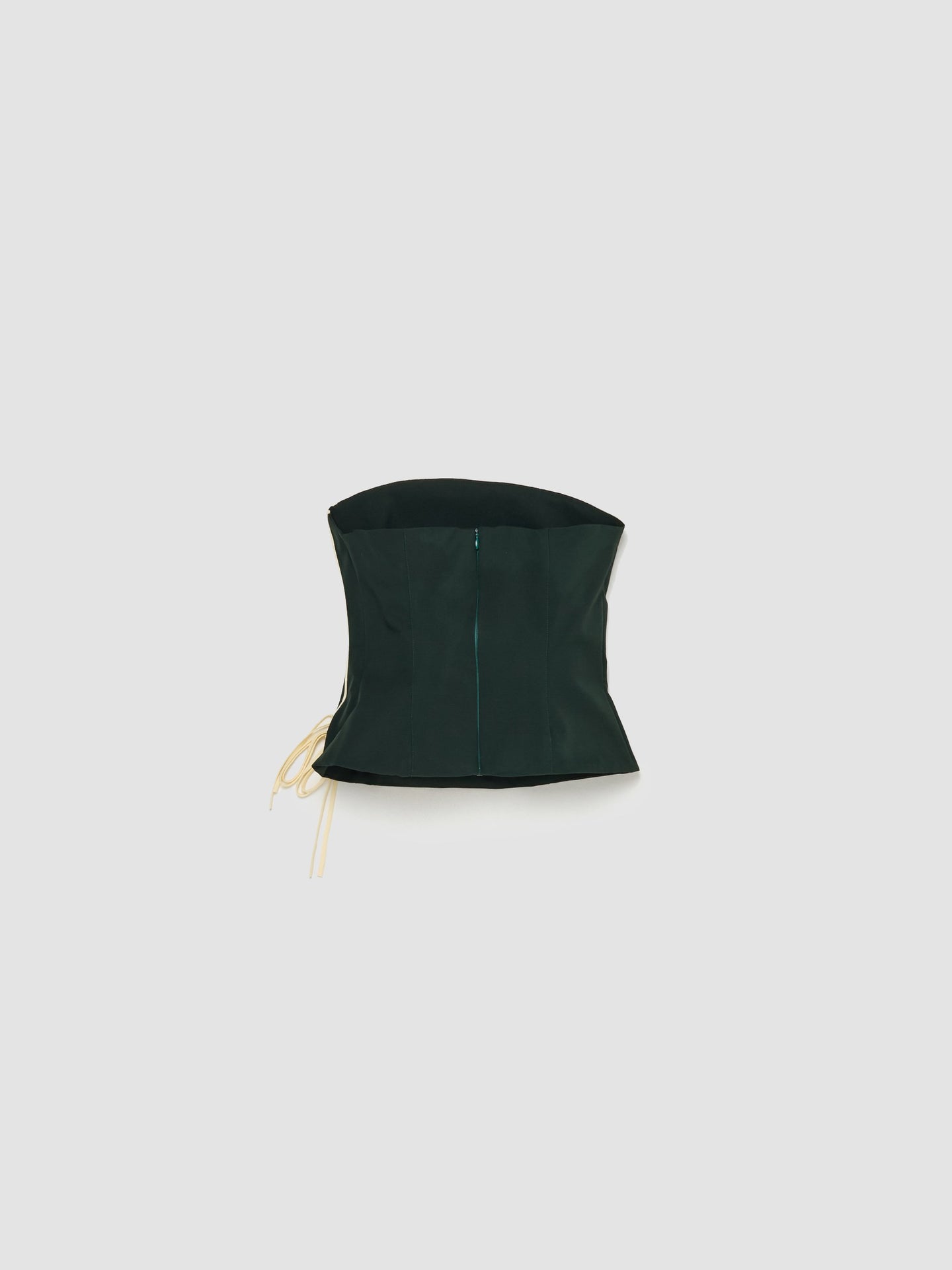 Sasha Strapless Top in Forest Green