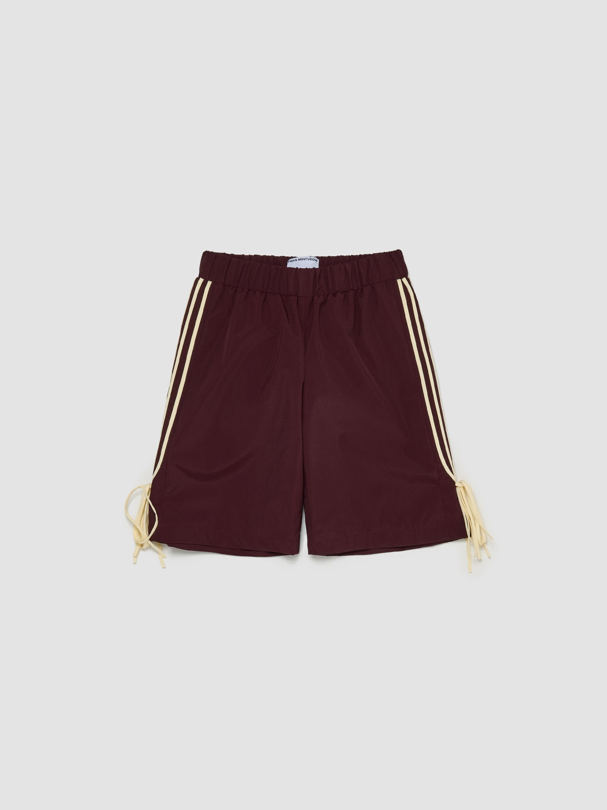 Giada Bow Shorts in Burgundy