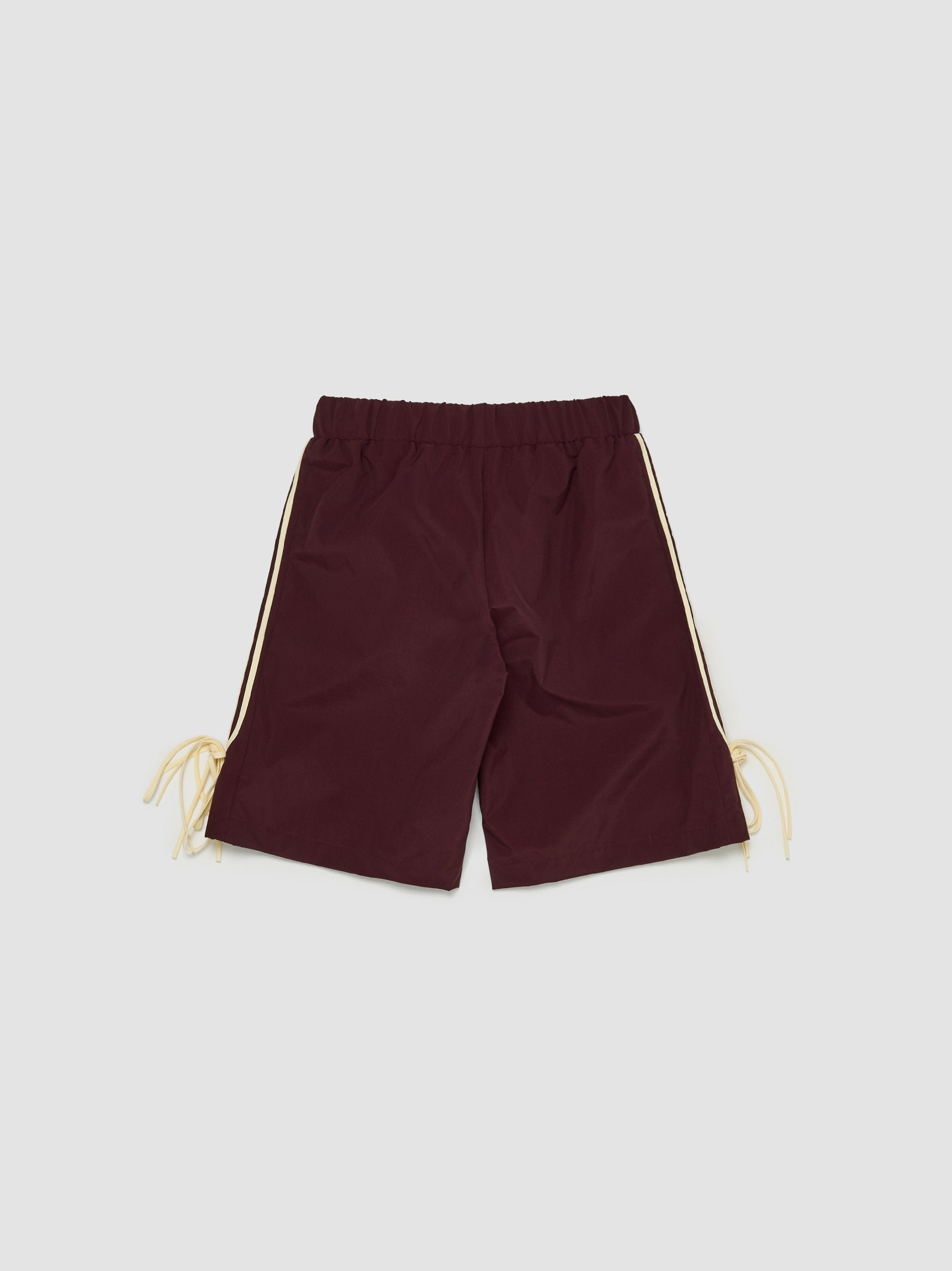 Giada Bow Shorts in Burgundy