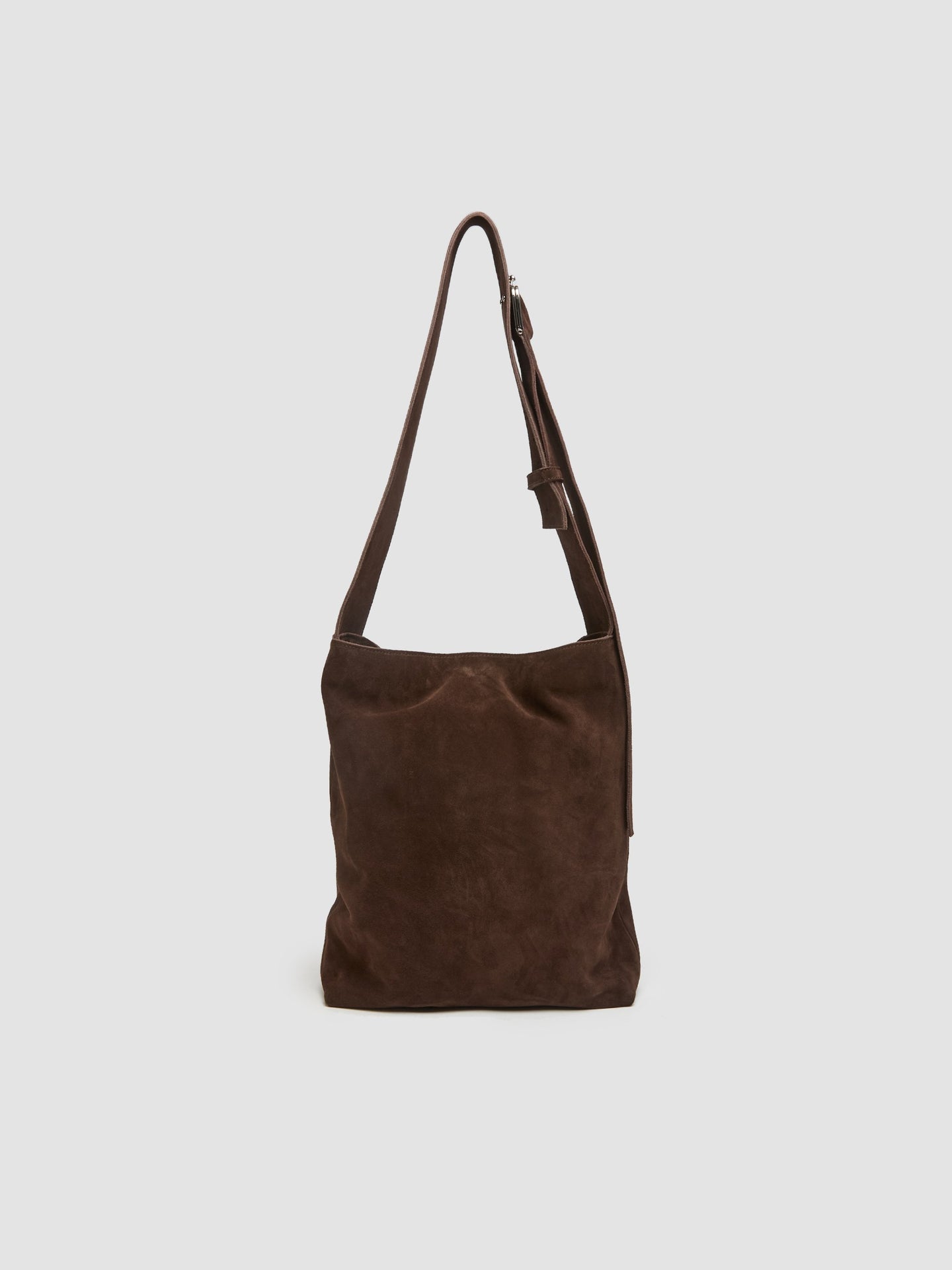 Ava Suede Bag in Dark Brown