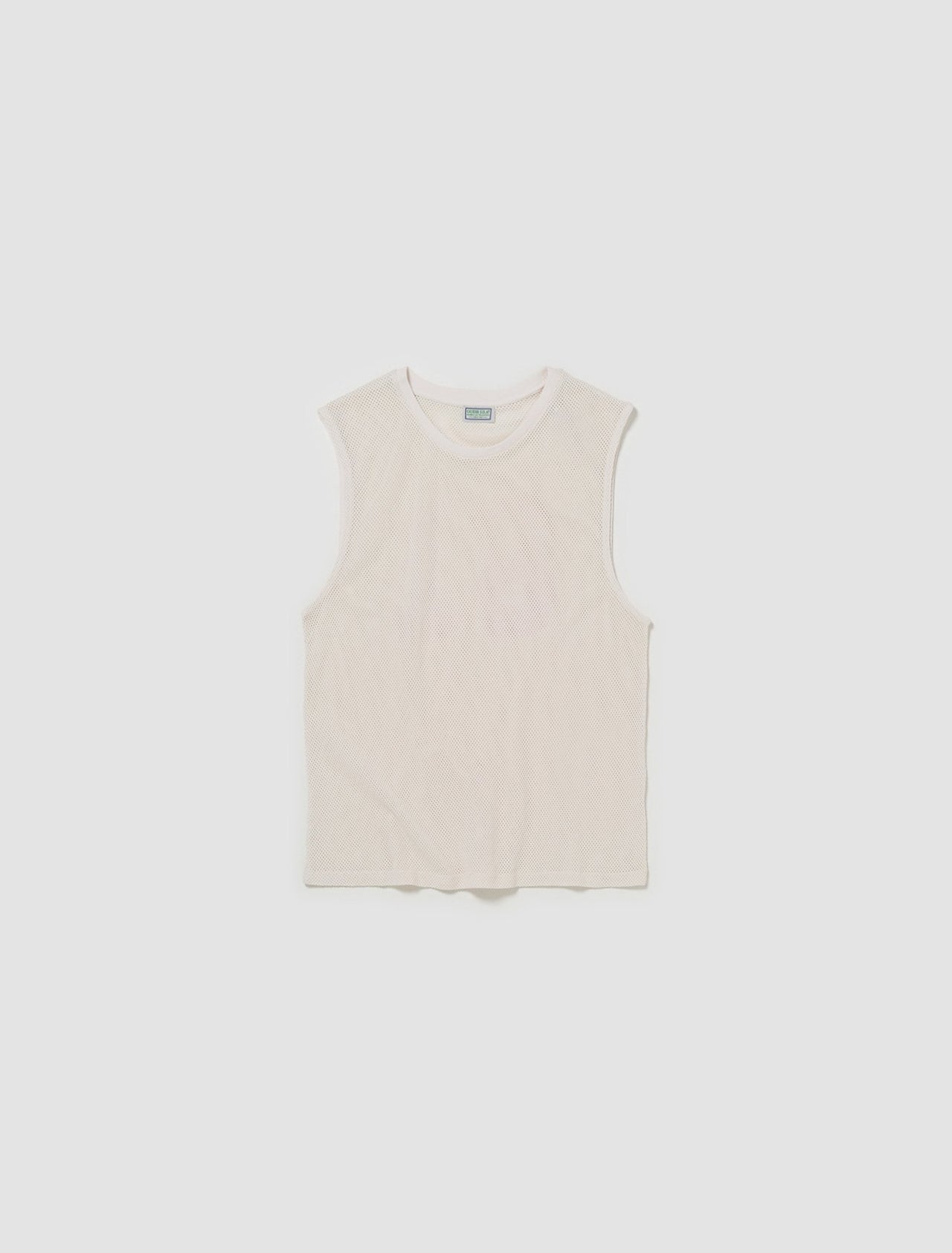 Mesh Jersey Top in Pearl White