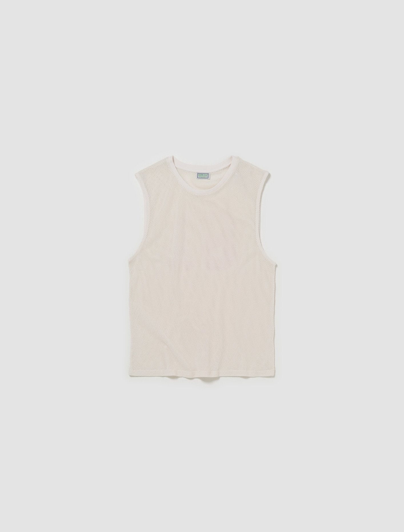 Mesh Jersey Top in Pearl White