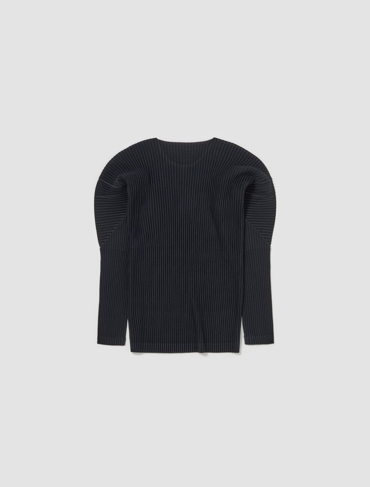 Pleated Sweatshirt in Black