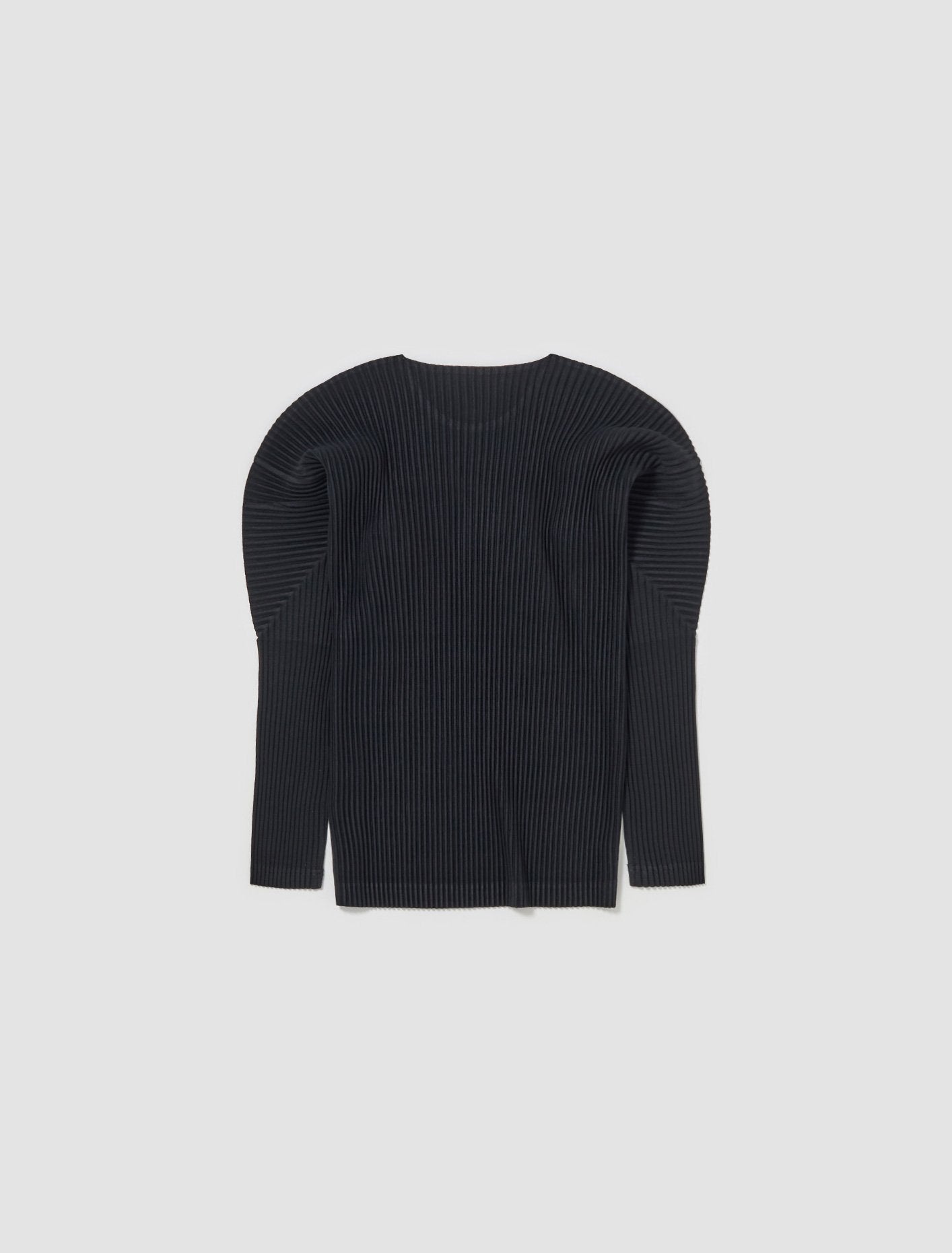 Pleated Sweatshirt in Black