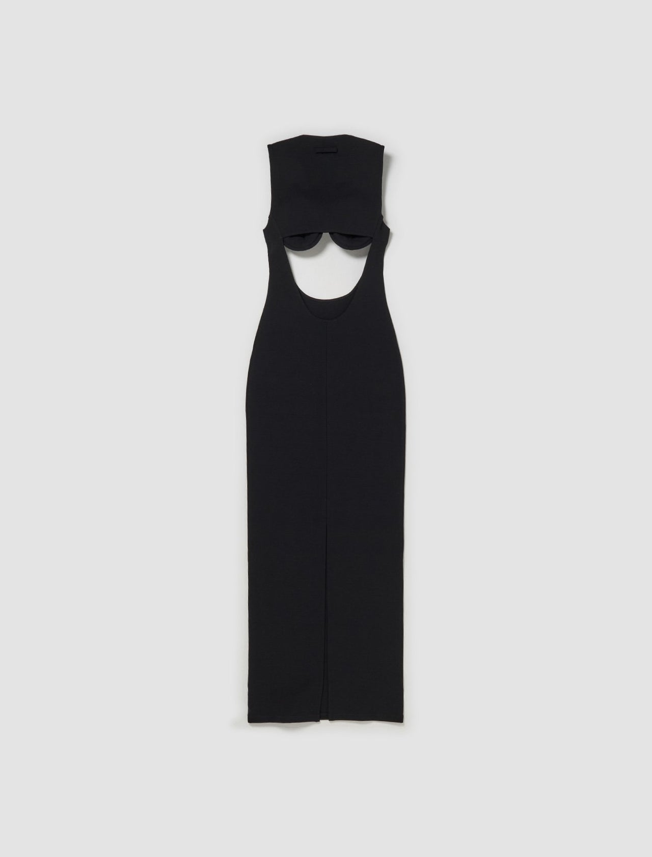 Madonna Inspired Long Jersey Dress in Black