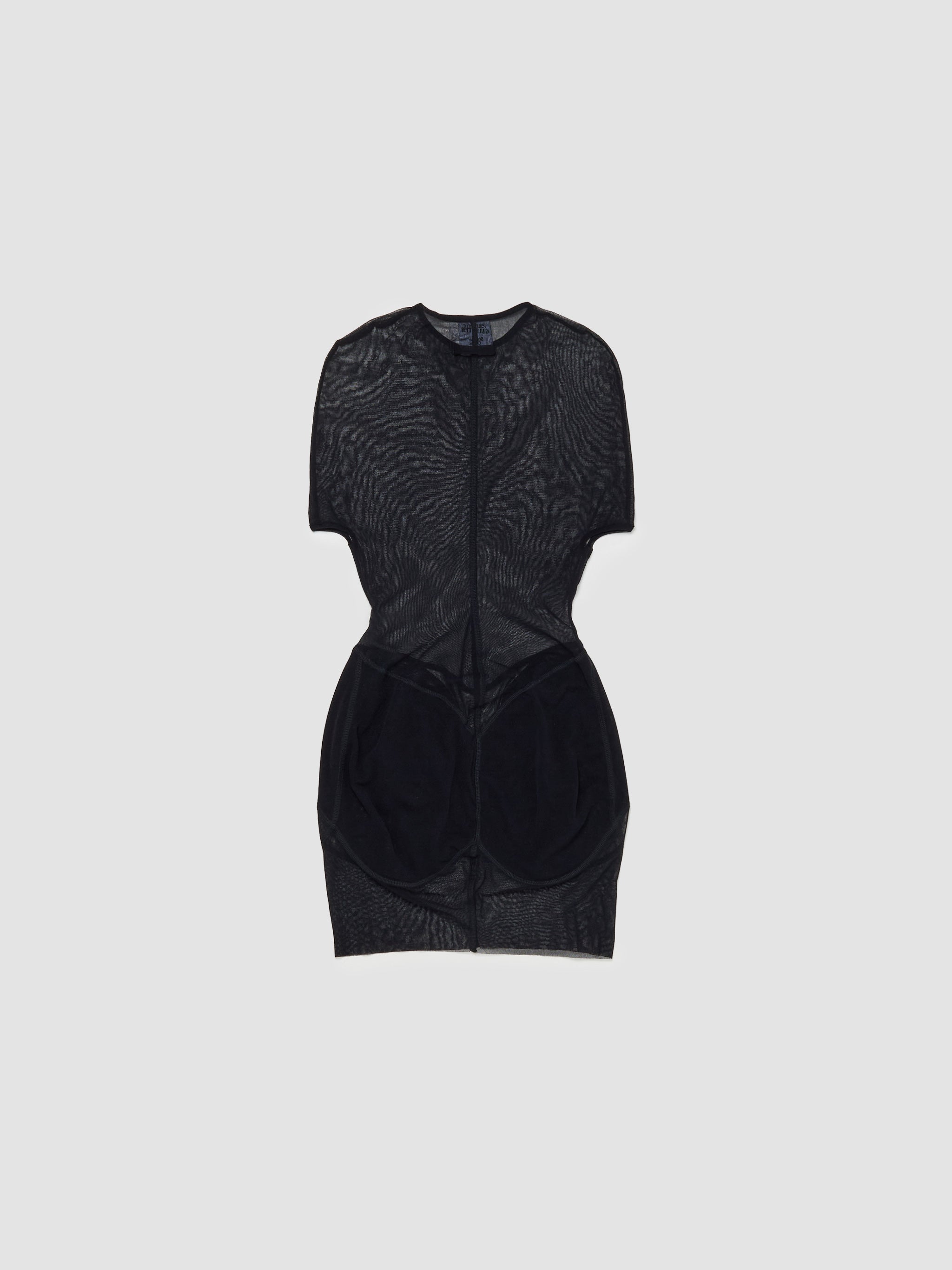 x Shayne Oliver Mesh Short Dress in Black