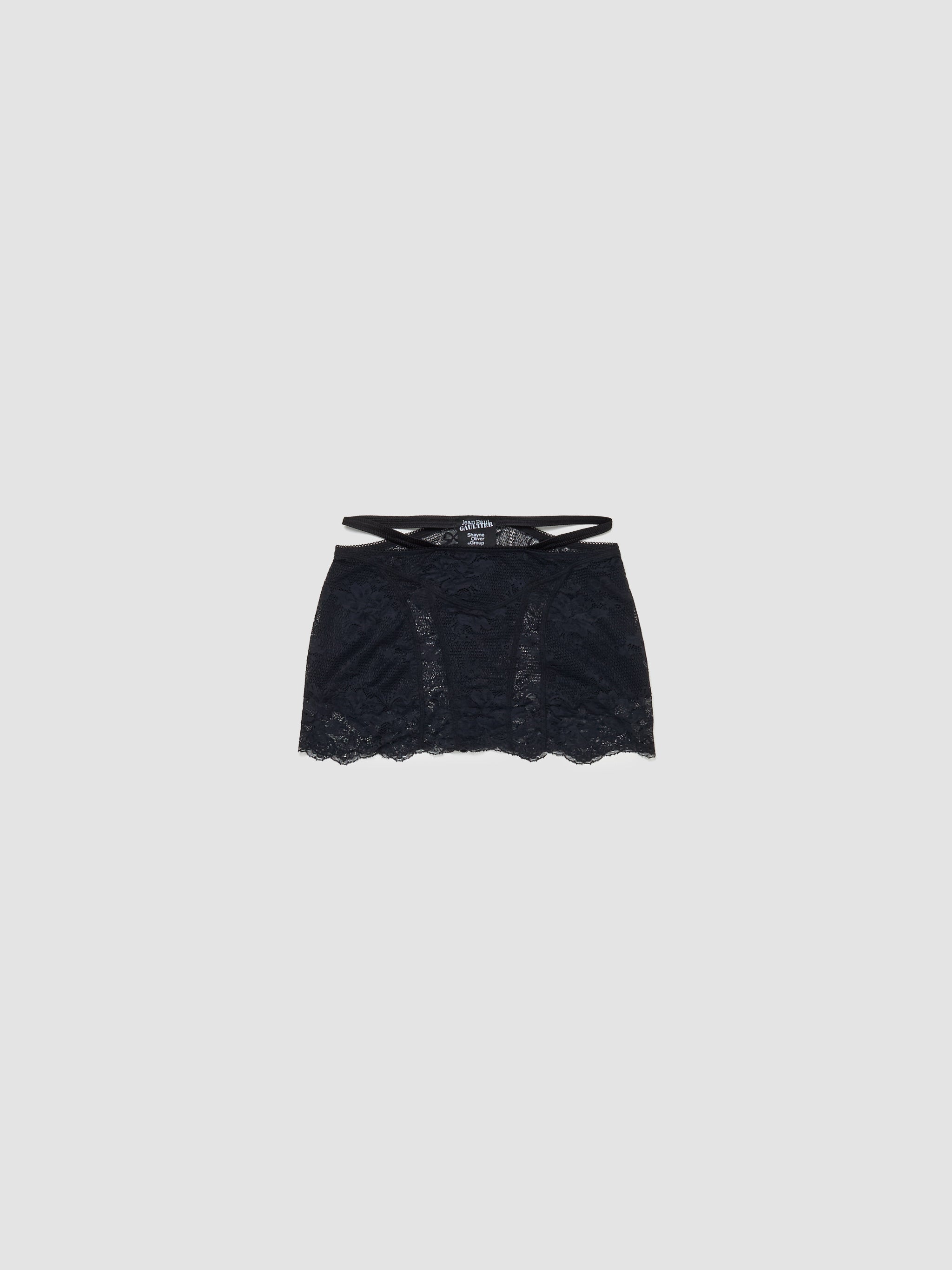 x Shayne Oliver Lace Skirt in Black