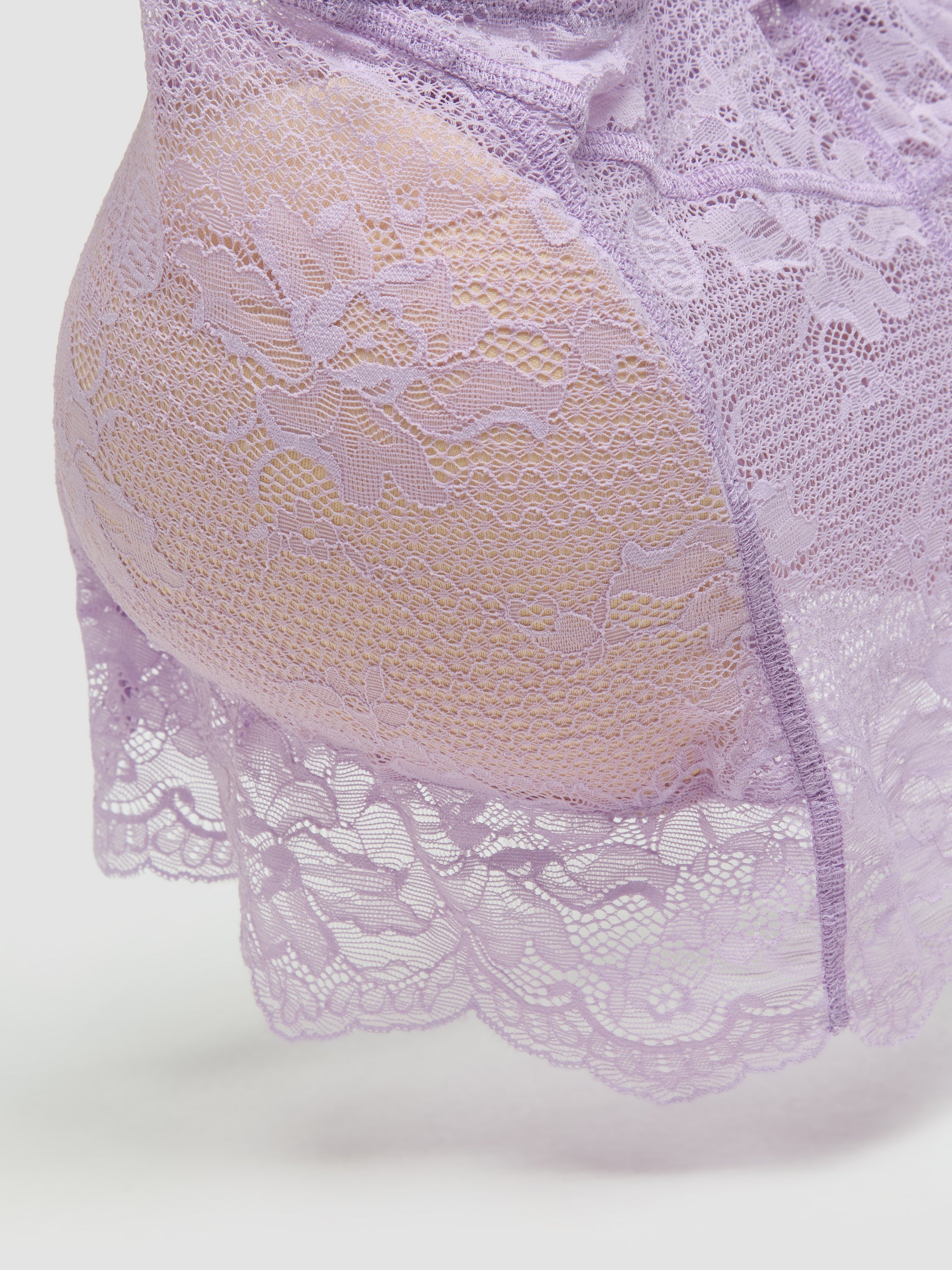 x Shayne Oliver Lace Skirt in Lilac