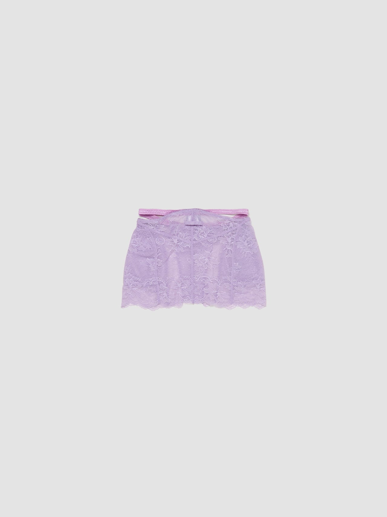 x Shayne Oliver Lace Skirt in Lilac