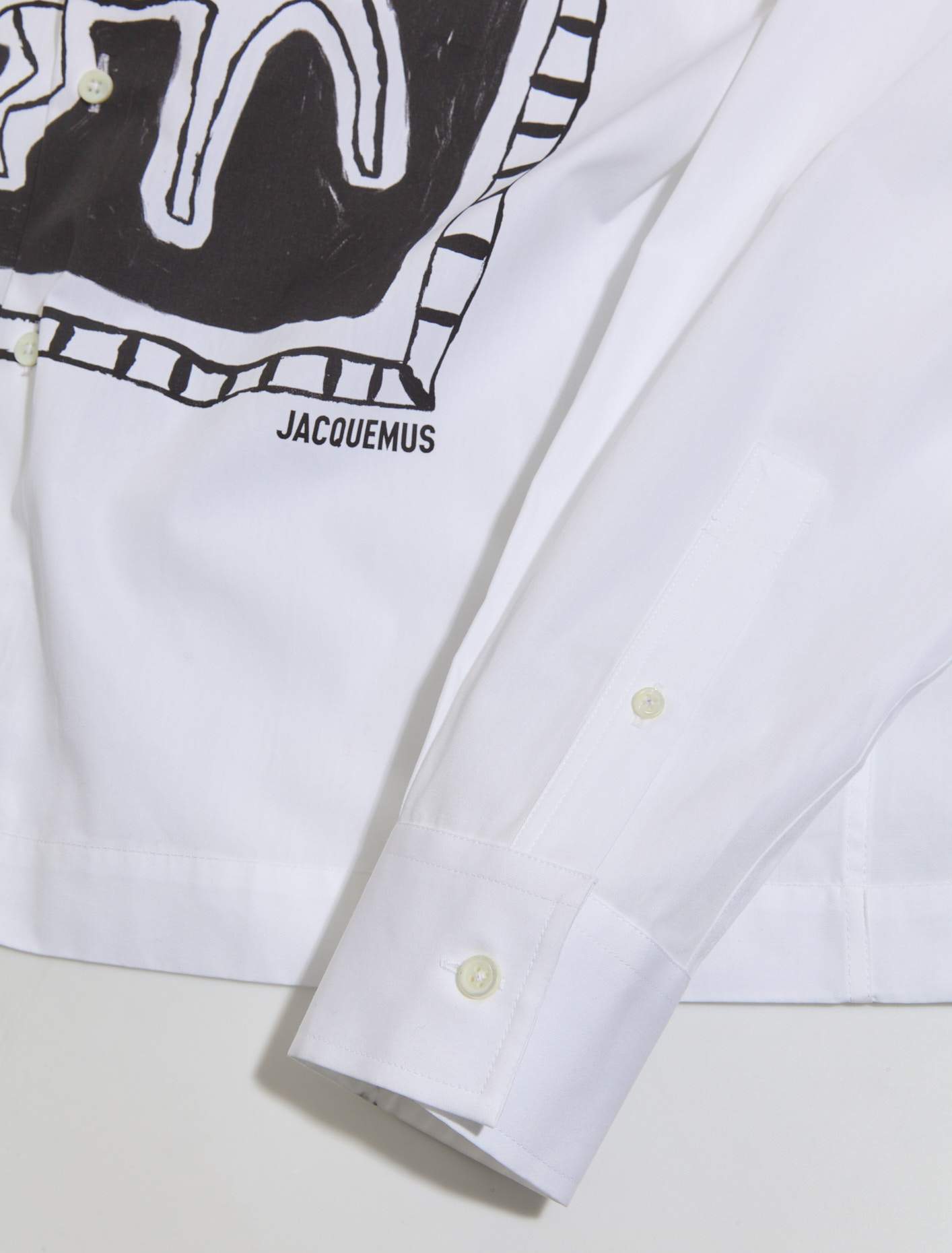La Chemise Papier in Black & White Horse Print