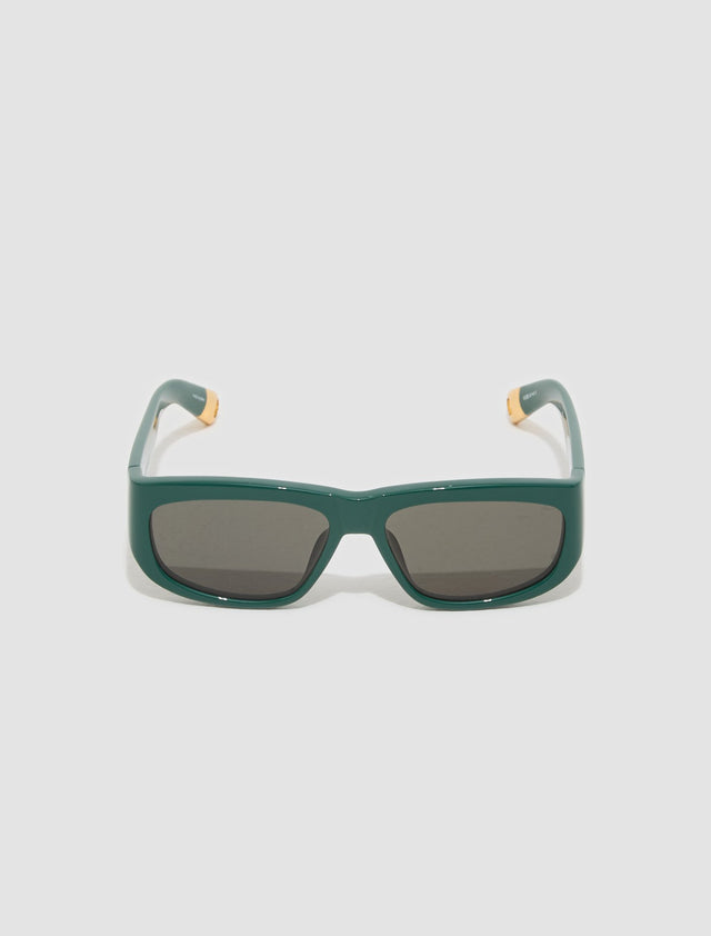 Les Lunettes Pilota Sunglasses in Dark Green