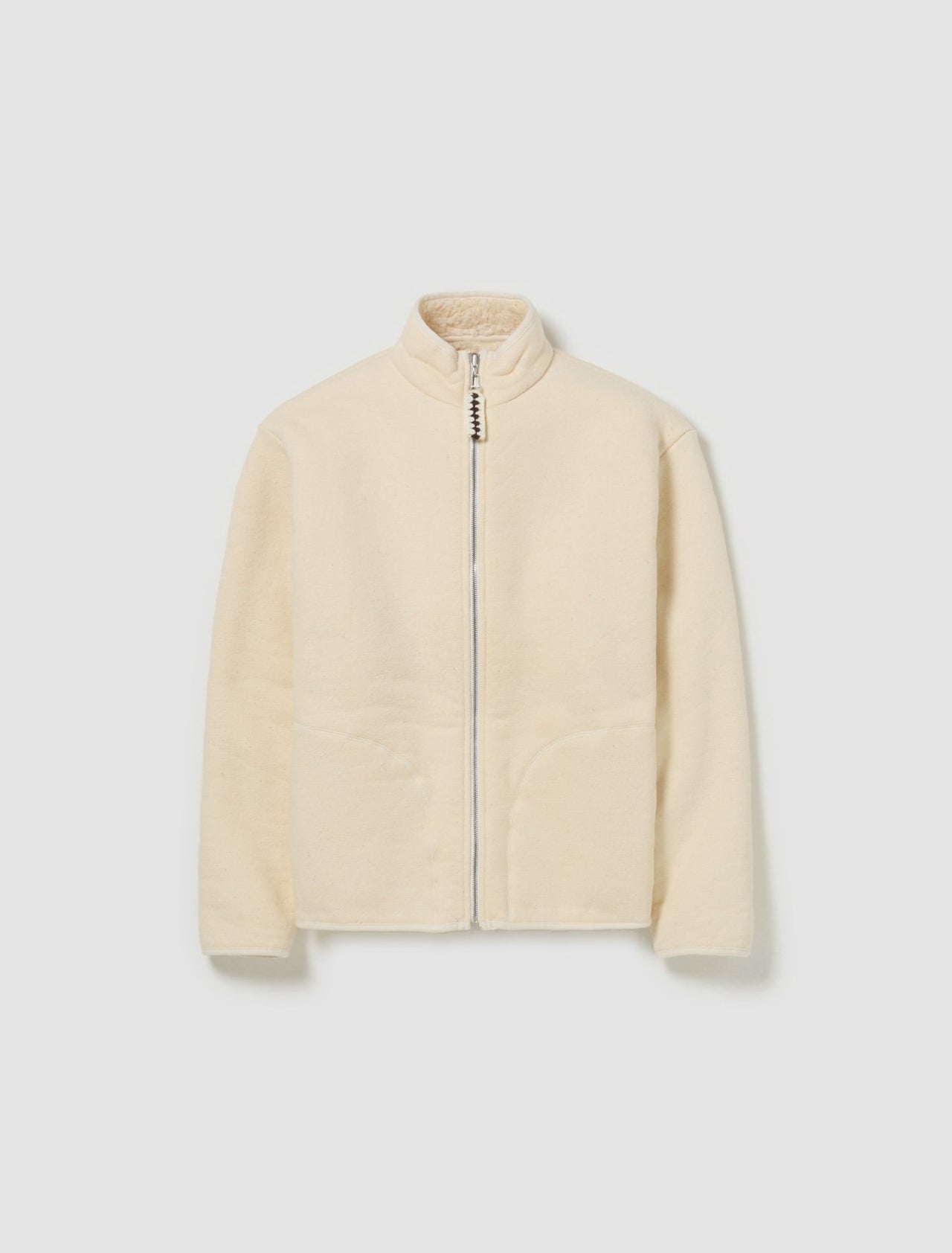 Reversible Sherpa Jacket in Eggshell