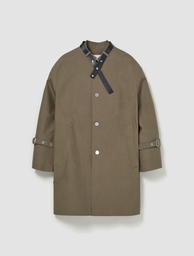 Trench Coat in Thyme Green