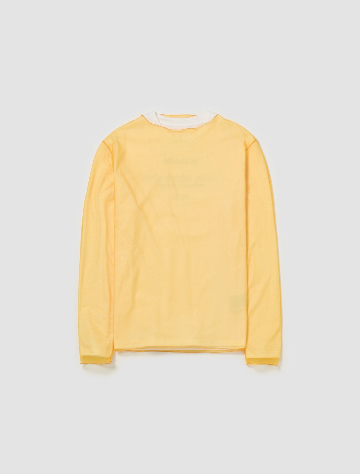 Double Layer Long Sleeved Top in Mango