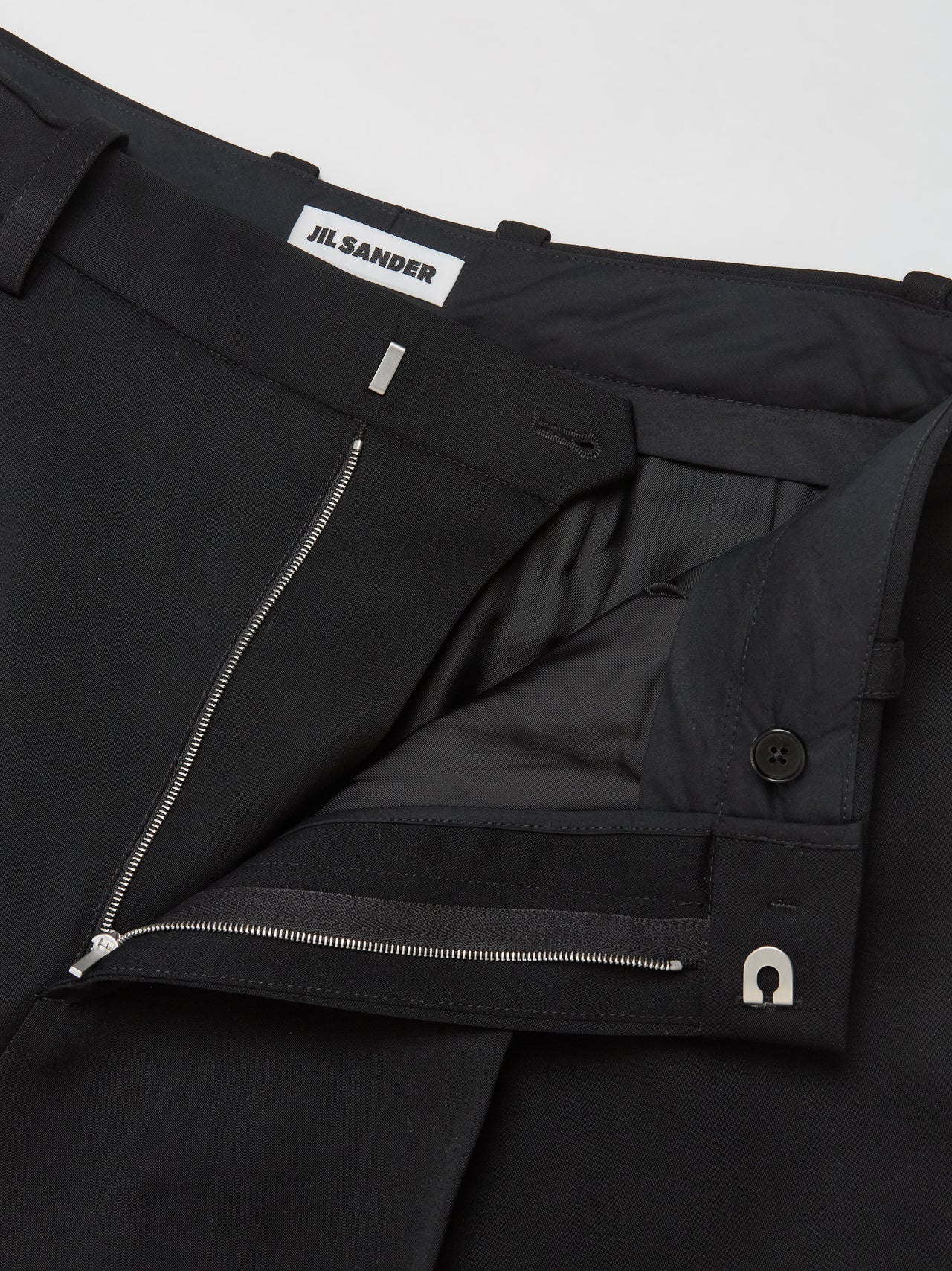 Tailored Wool Shorts in Black