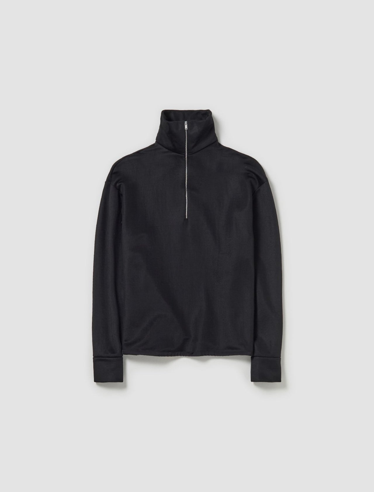 Zip-Up Sweatshirt in Black