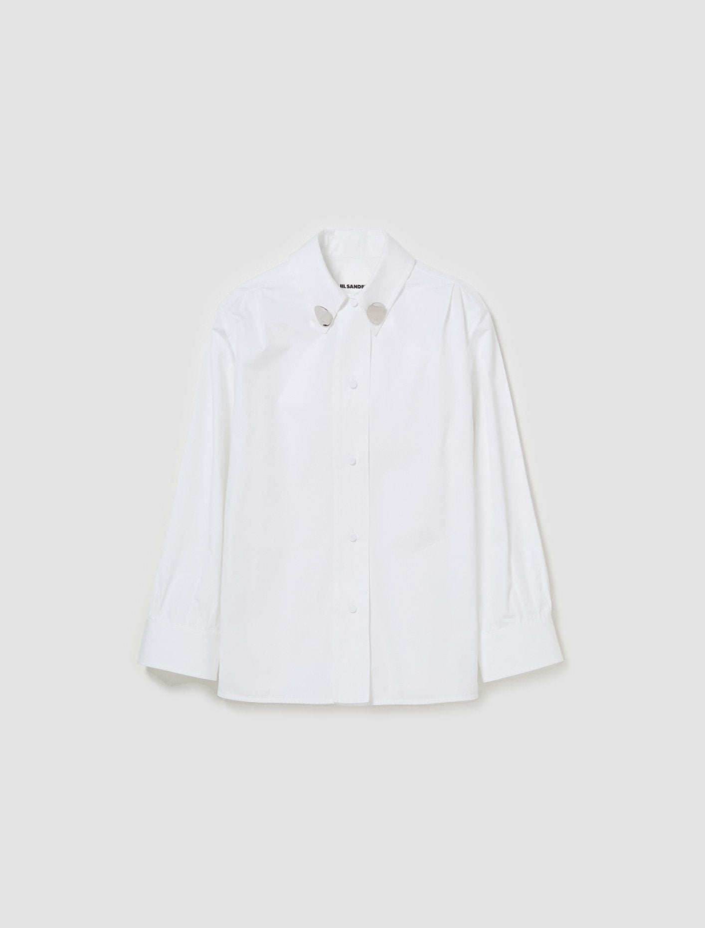 Shirt with Clip Details in Optic White