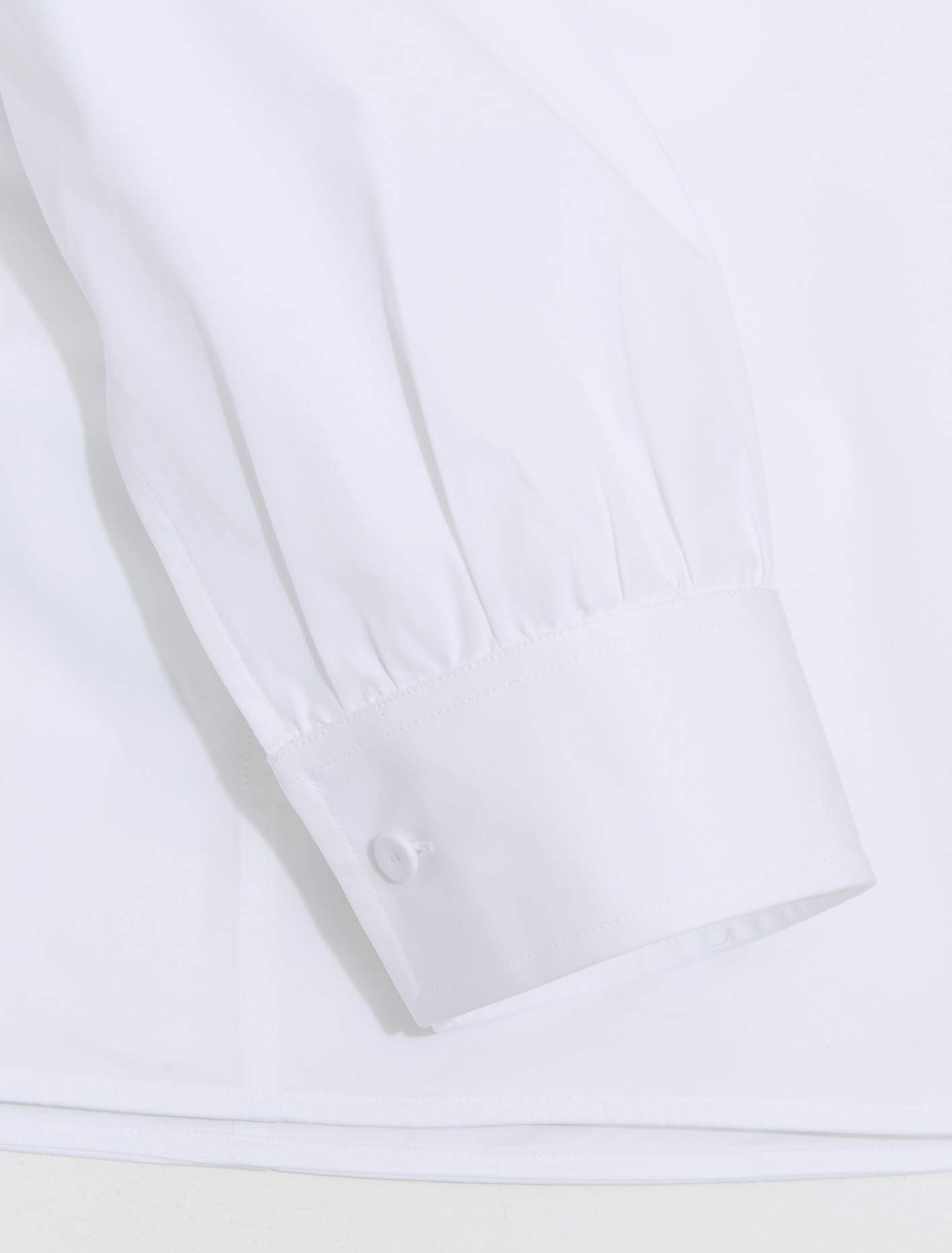 Shirt with Clip Details in Optic White