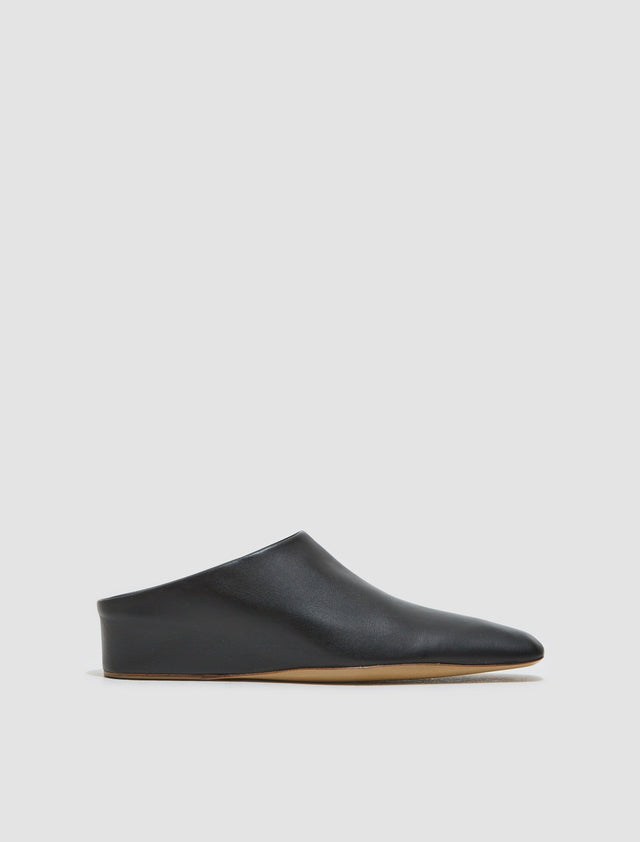 Leather Mules in Black