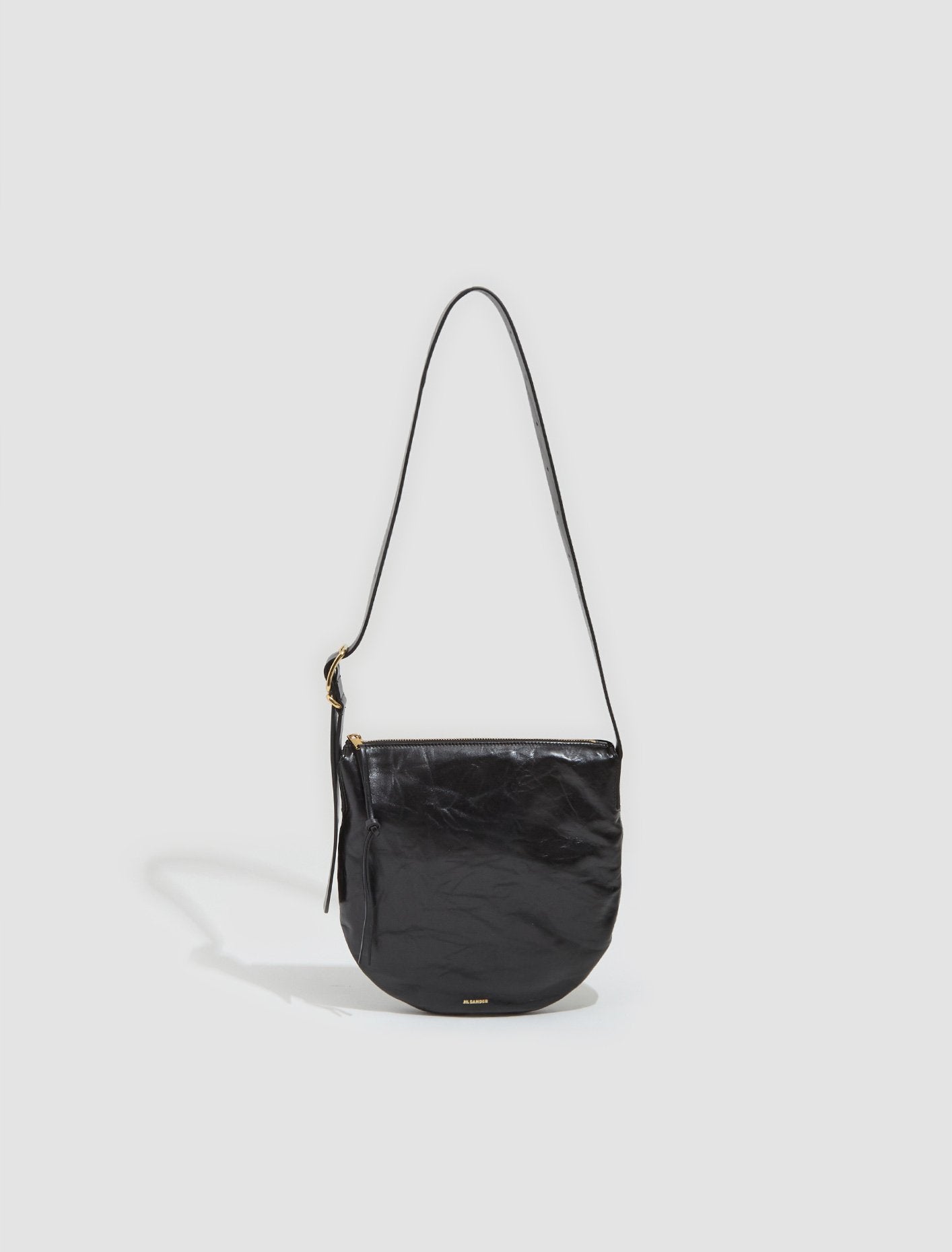 Small Moon Shoulder Bag in Black