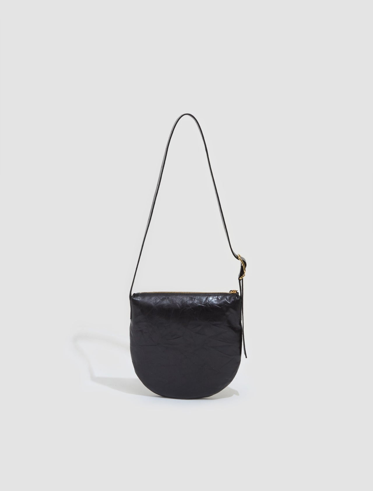 Small Moon Shoulder Bag in Black