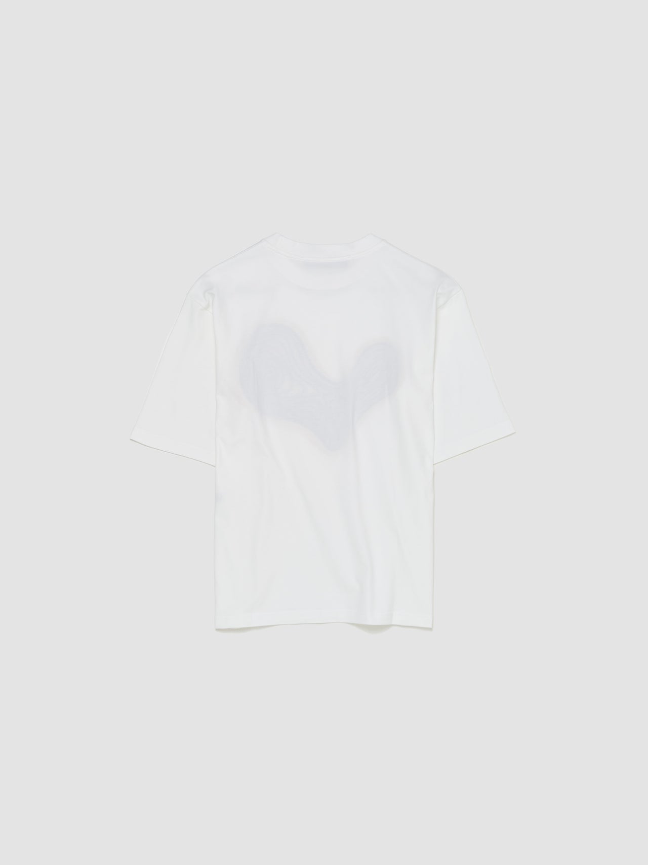 Small Topography Heart T-Shirt in White