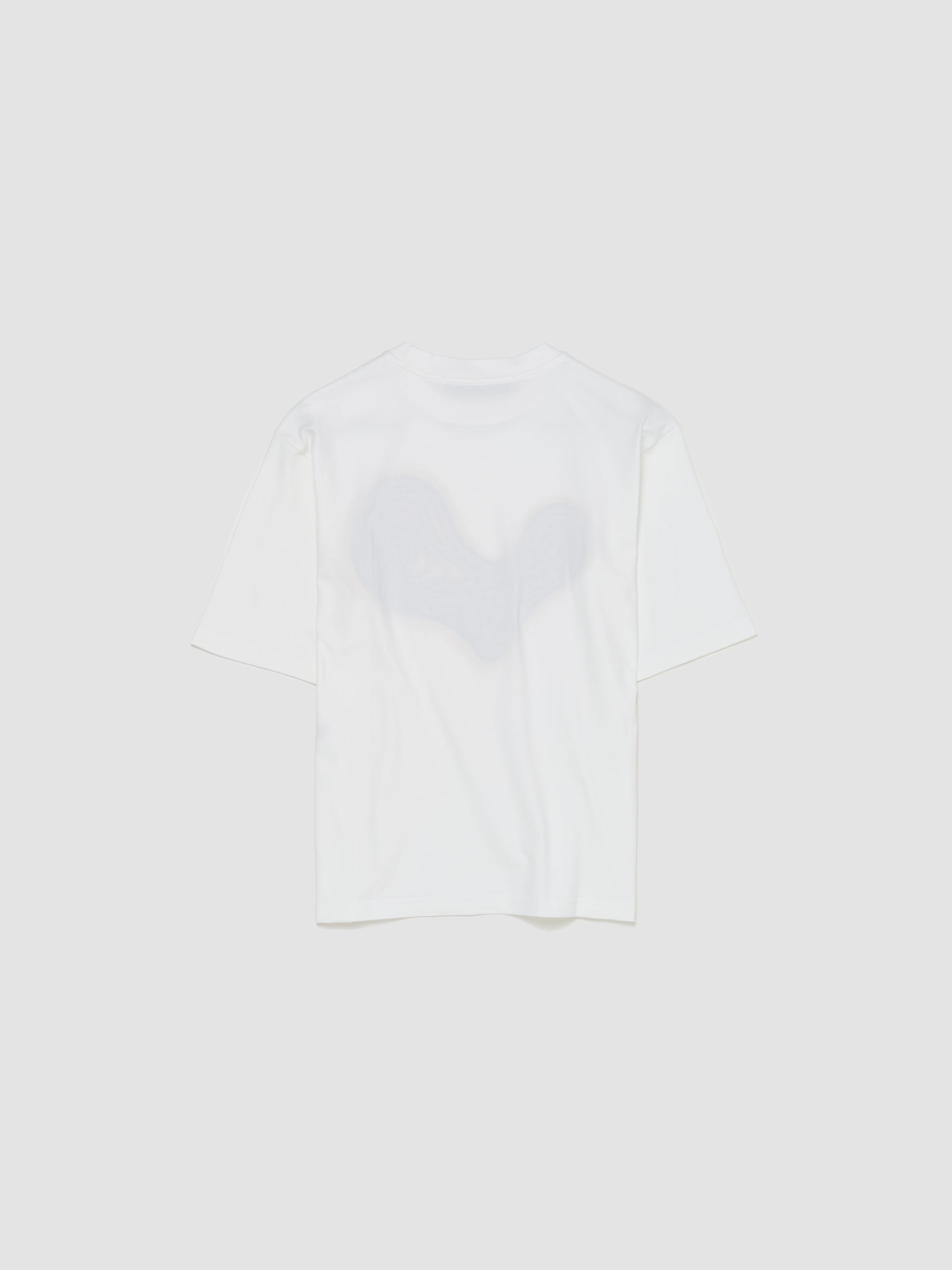 Small Topography Heart T-Shirt in White