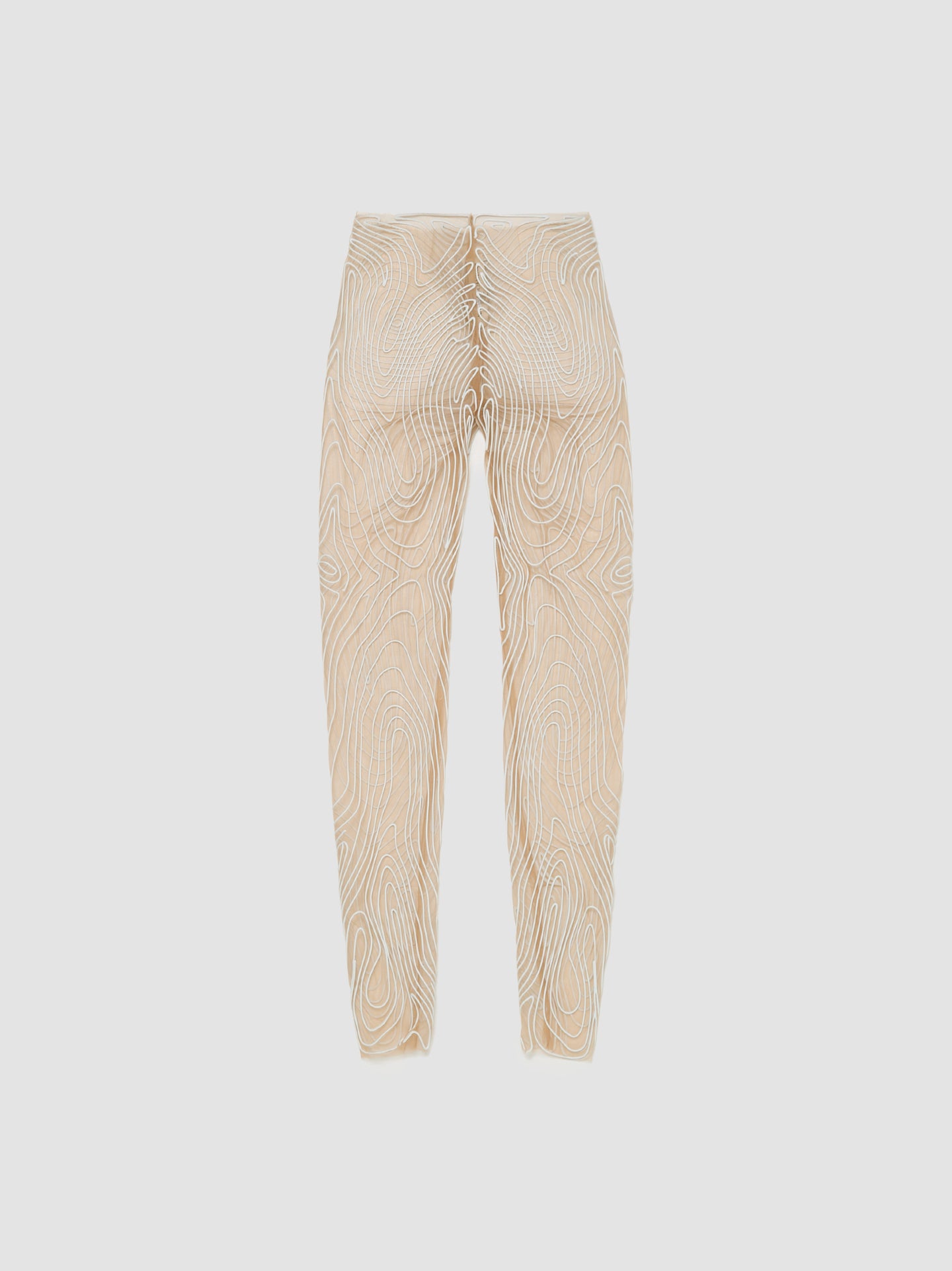 Topography Leggings in White & Beige