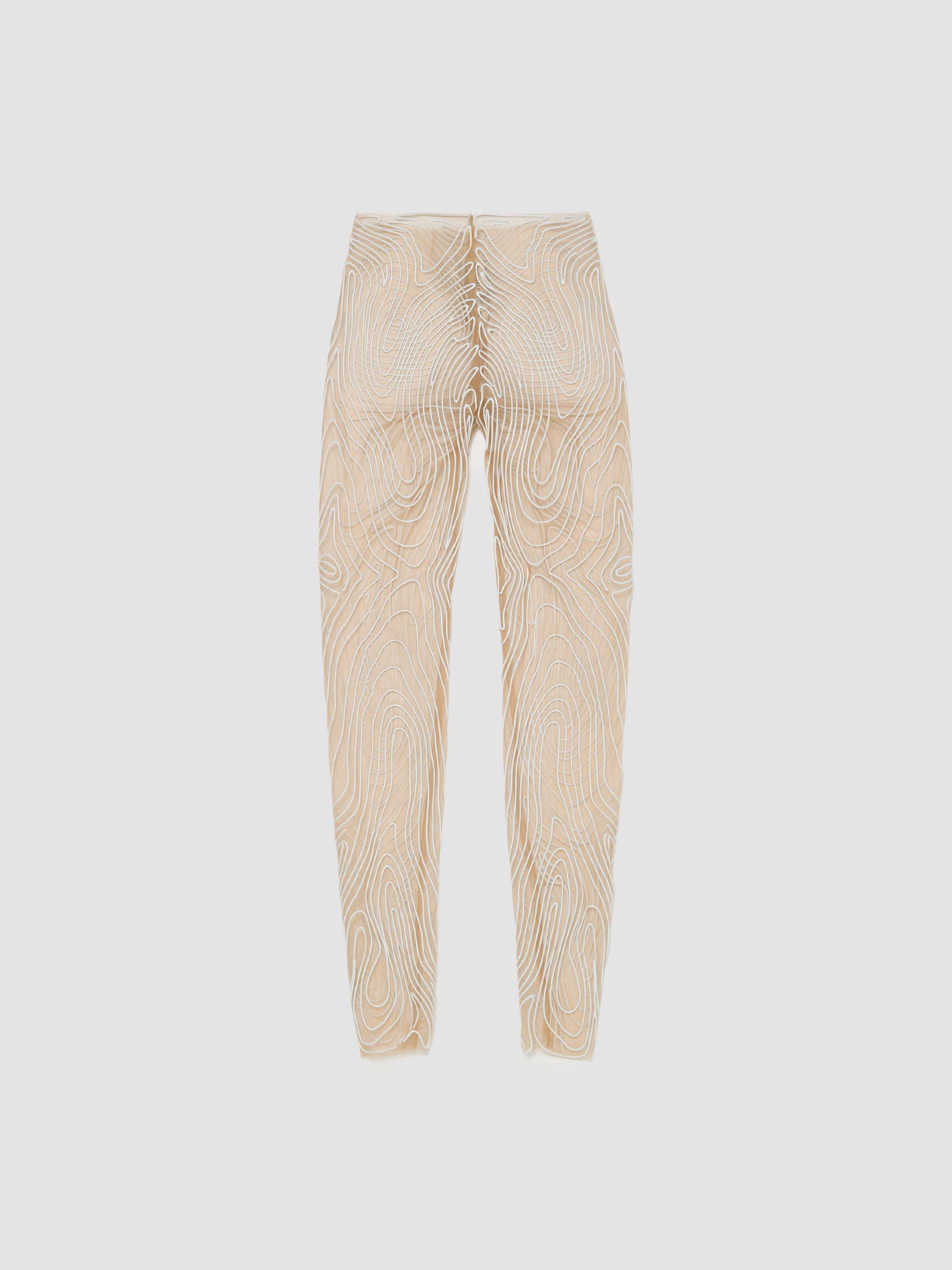 Topography Leggings in White & Beige