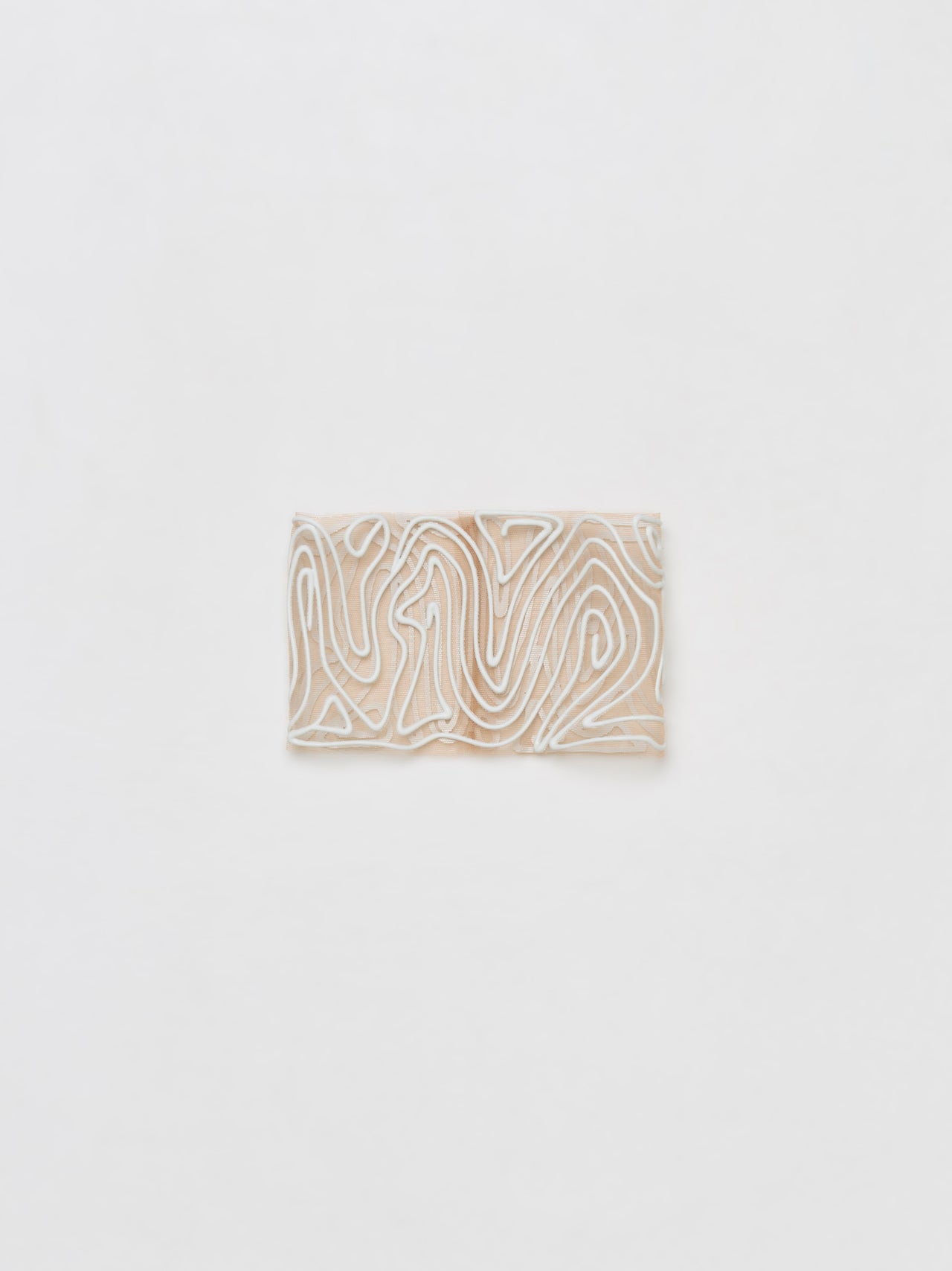 Topography Turtleneck in White & Beige