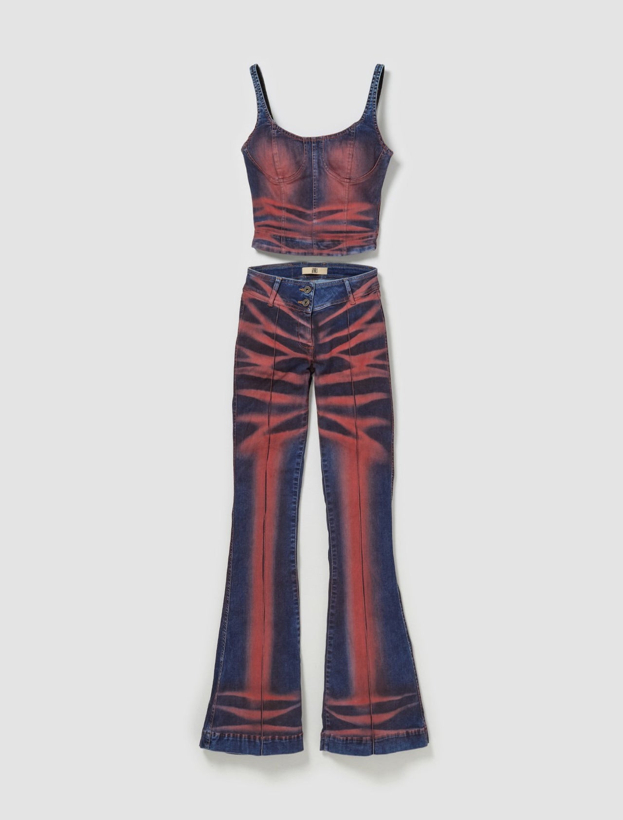 Harley Jeans in Crease Red